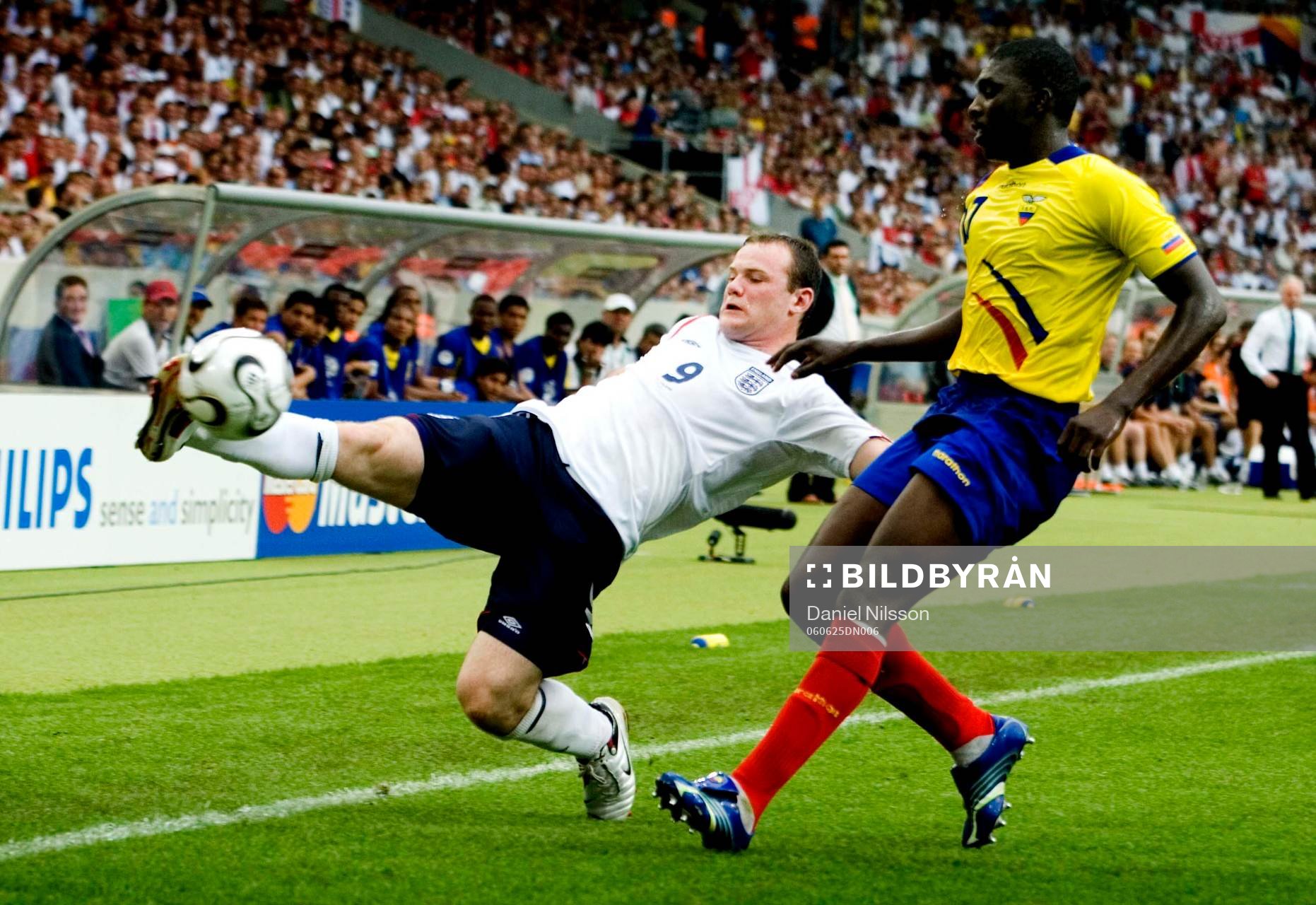 Fotboll, VM 2006, Åttondelsfinal, England - Ecuador: Wayne Rooney, England.