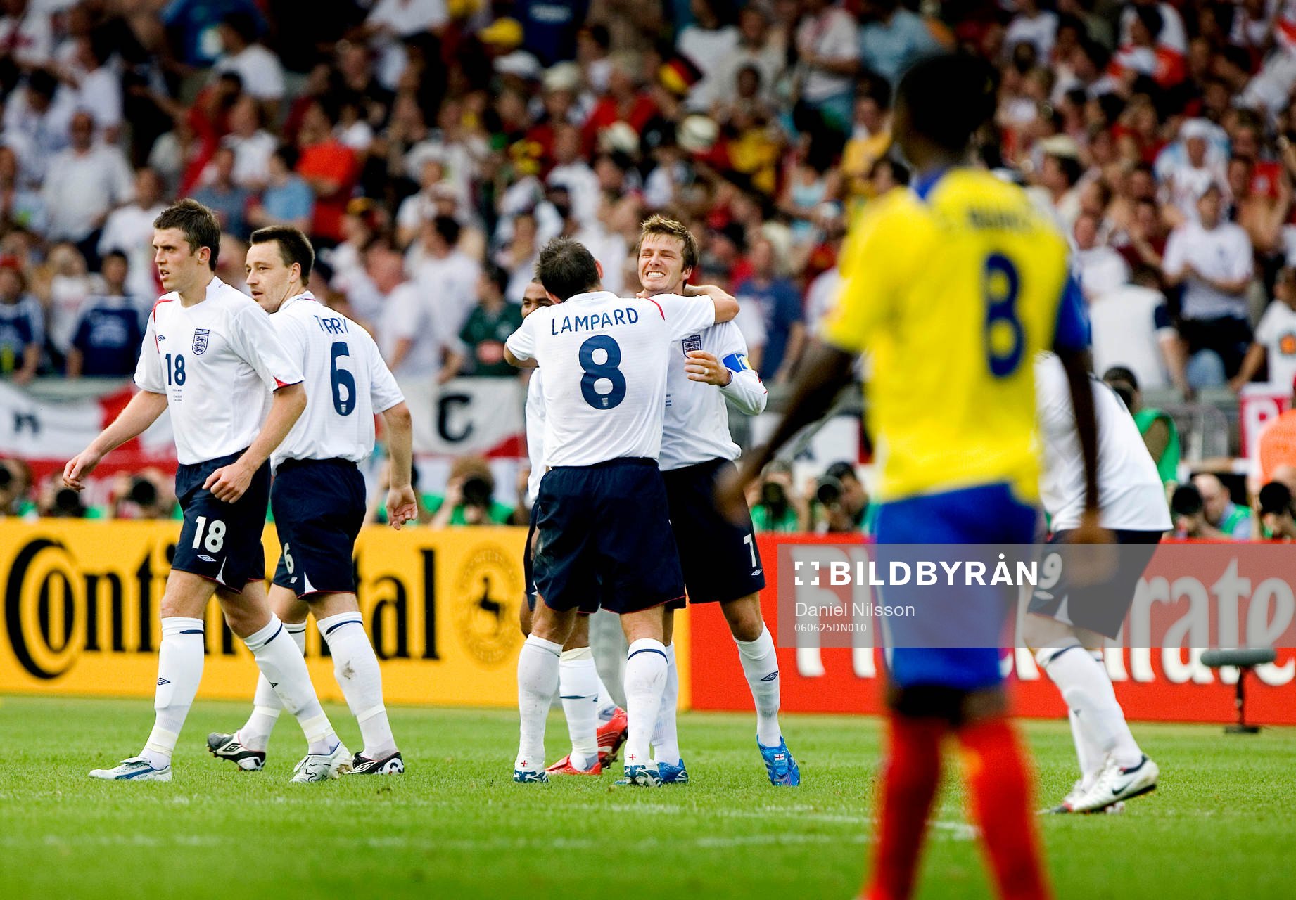 David Beckham, Frank Lampard, England, jubel