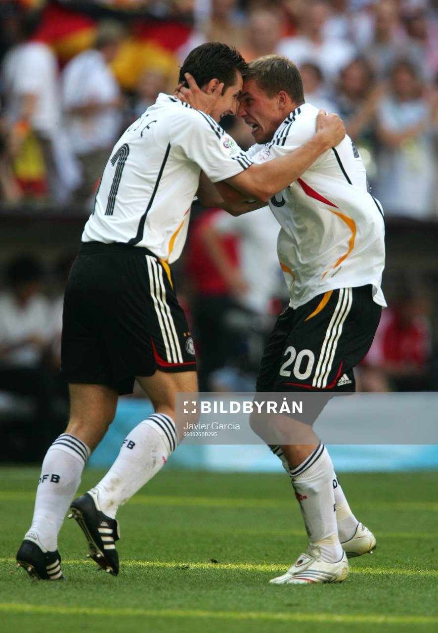 Lukas Podolski och Miroslav Klose, Tyskland (Jubel)