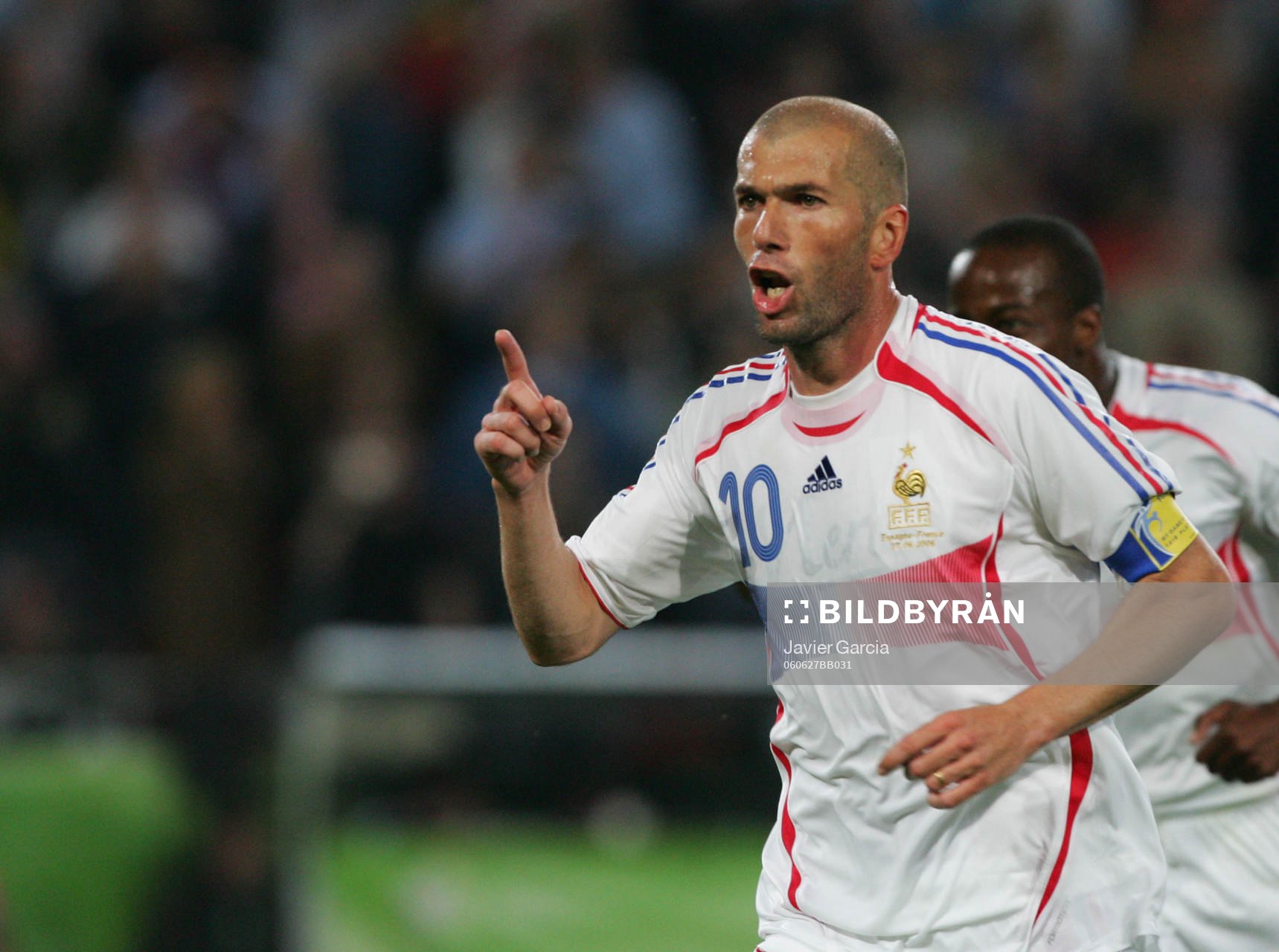 Zinedine Zidane, Frankrike (Jubel)