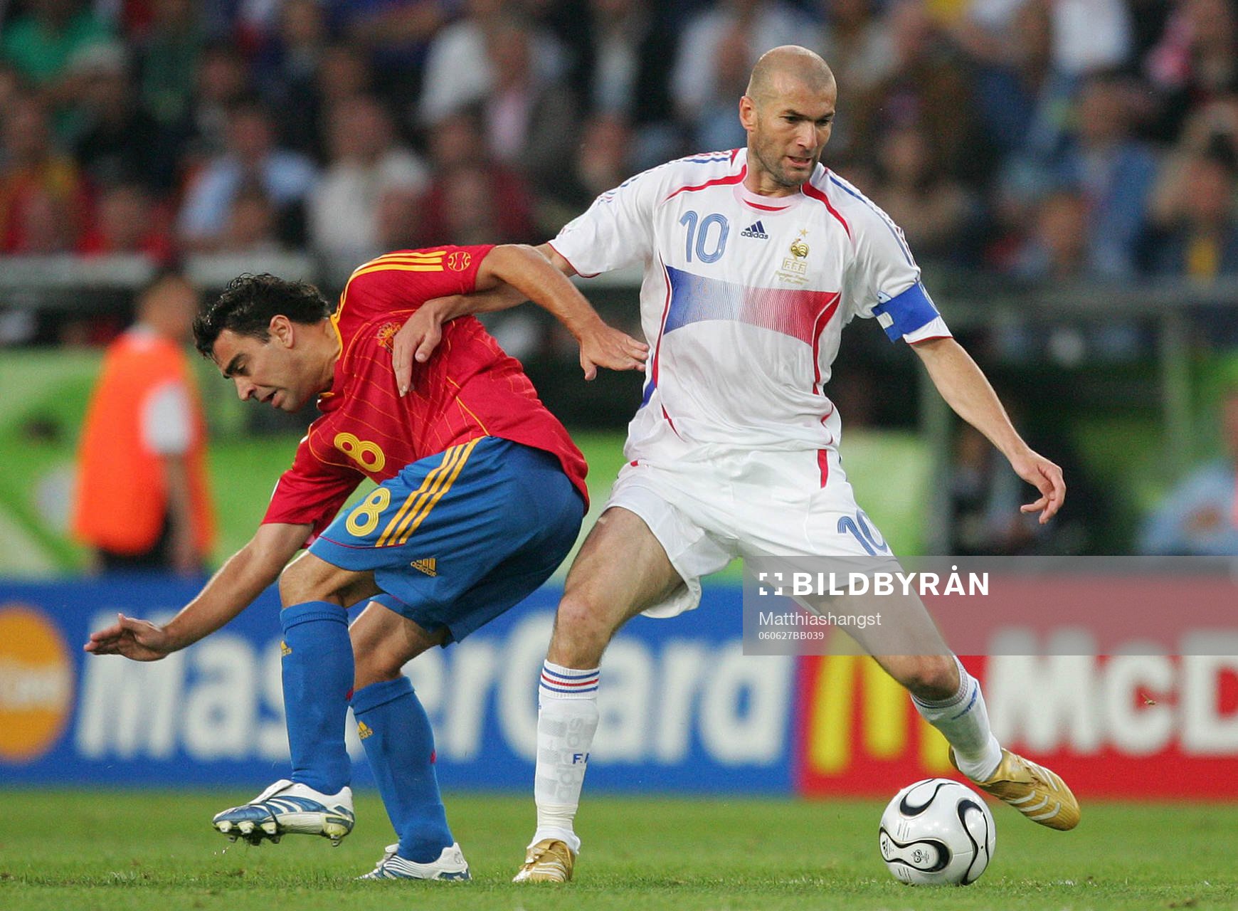 Xavi, Spanien och Zinedine Zidane, Frankrike