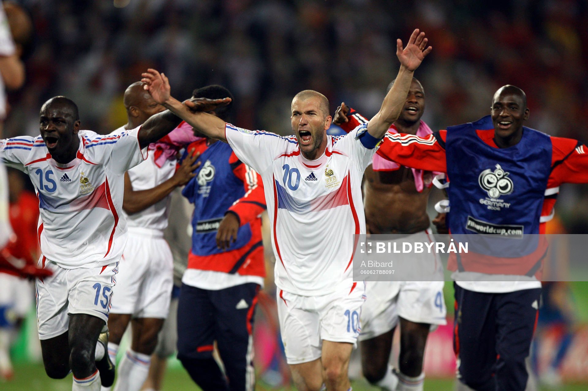Lilian Thuram, Zinedine Zidane, Alou Diarra, Frankrike,