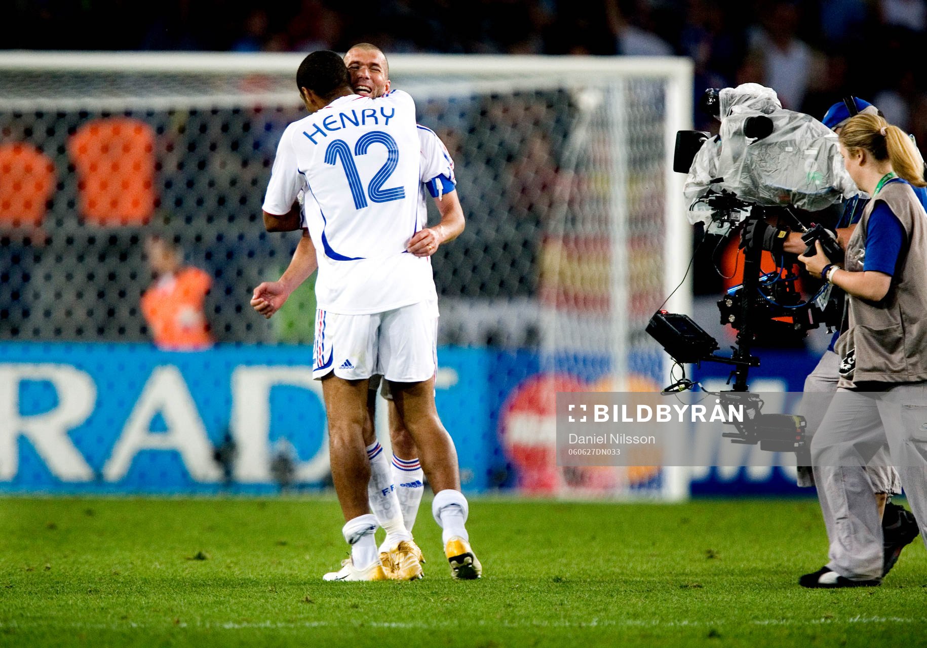 7 Fotboll, VM 2006, Thierry Henry och Zinedine Zidane,