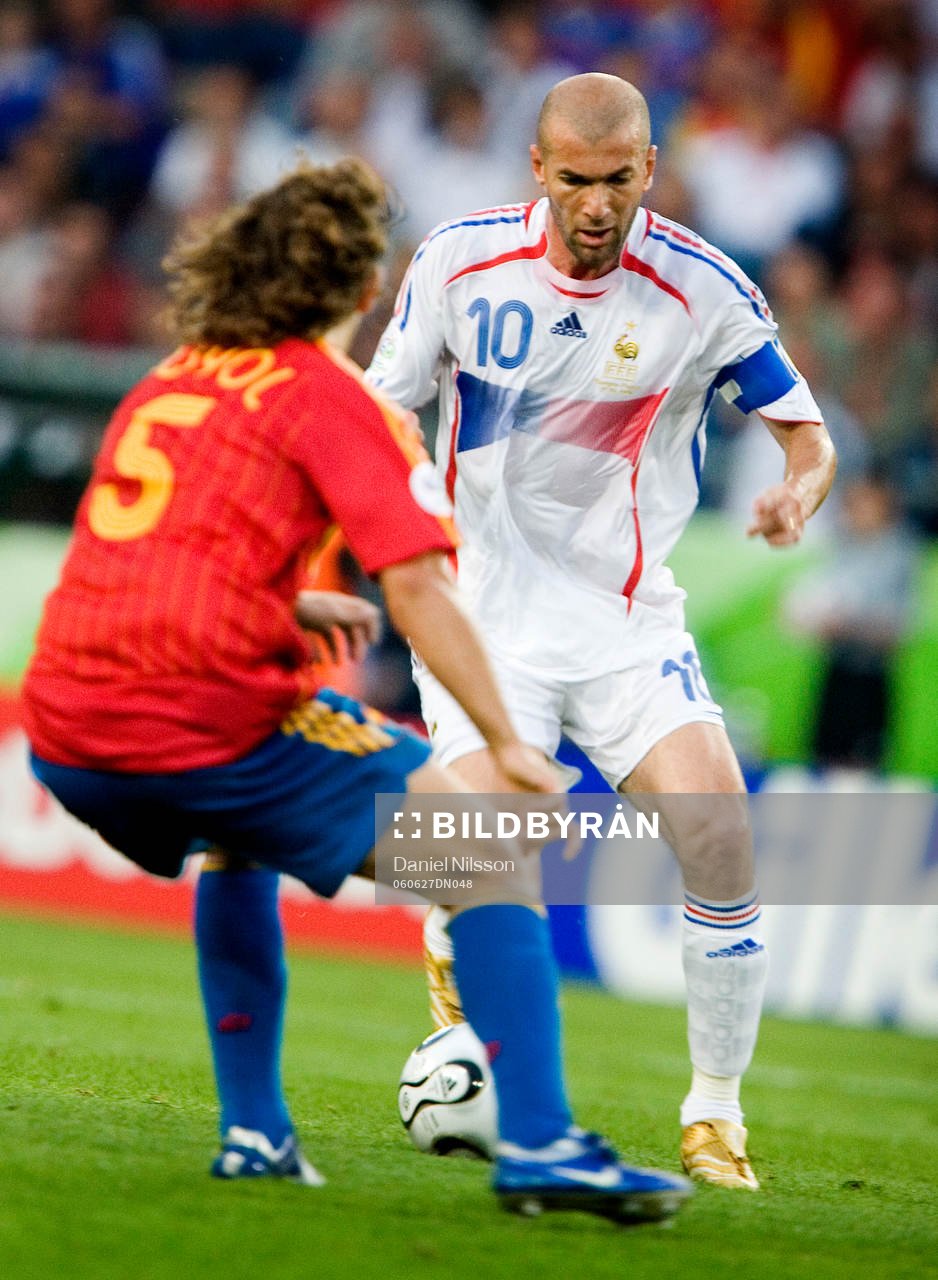 Zinedine Zidane, Frankrike och Carles Puyol, Spanien