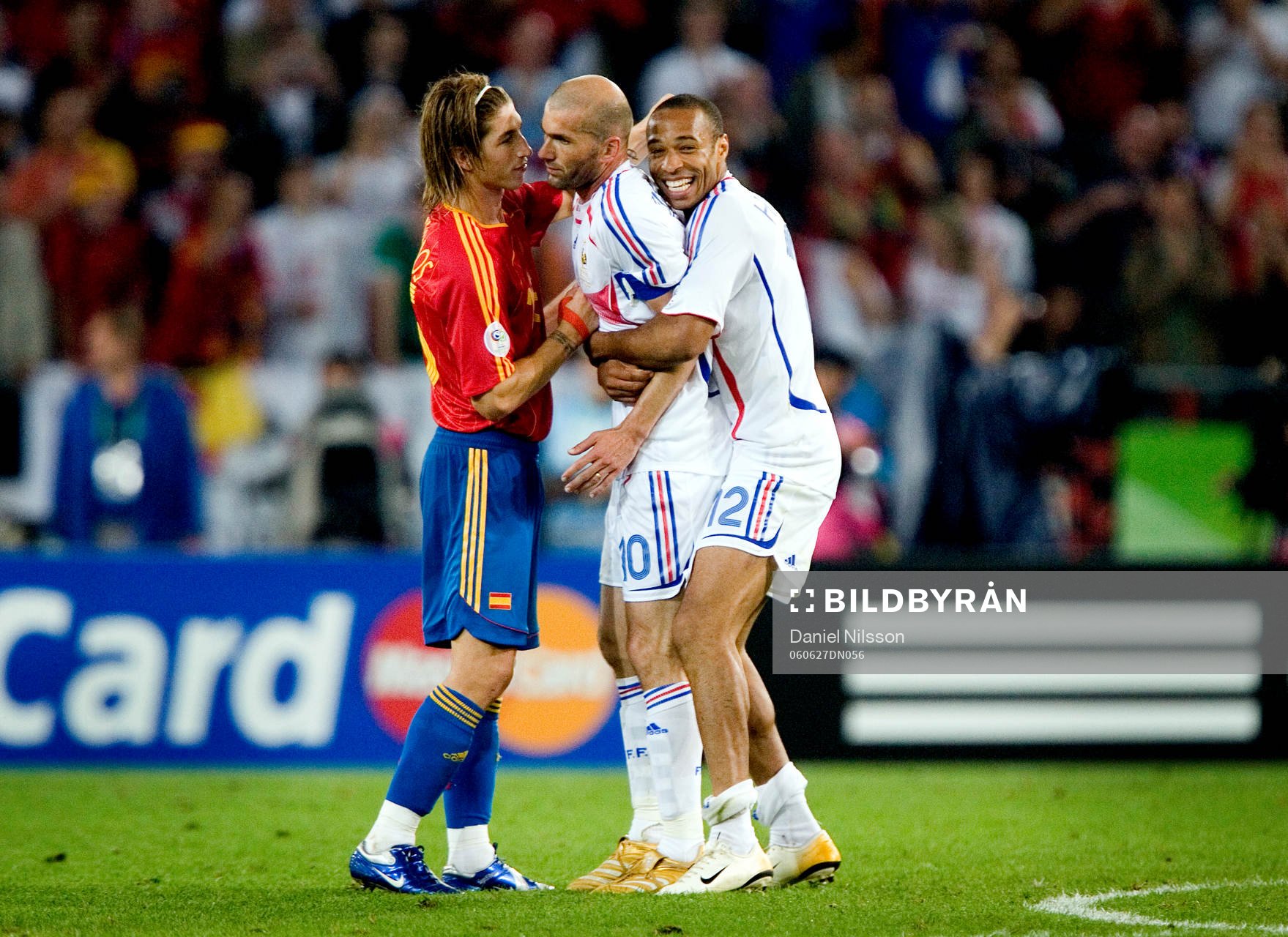 Thierry Henry och Zinedine Zidane, Frankrike, jubel