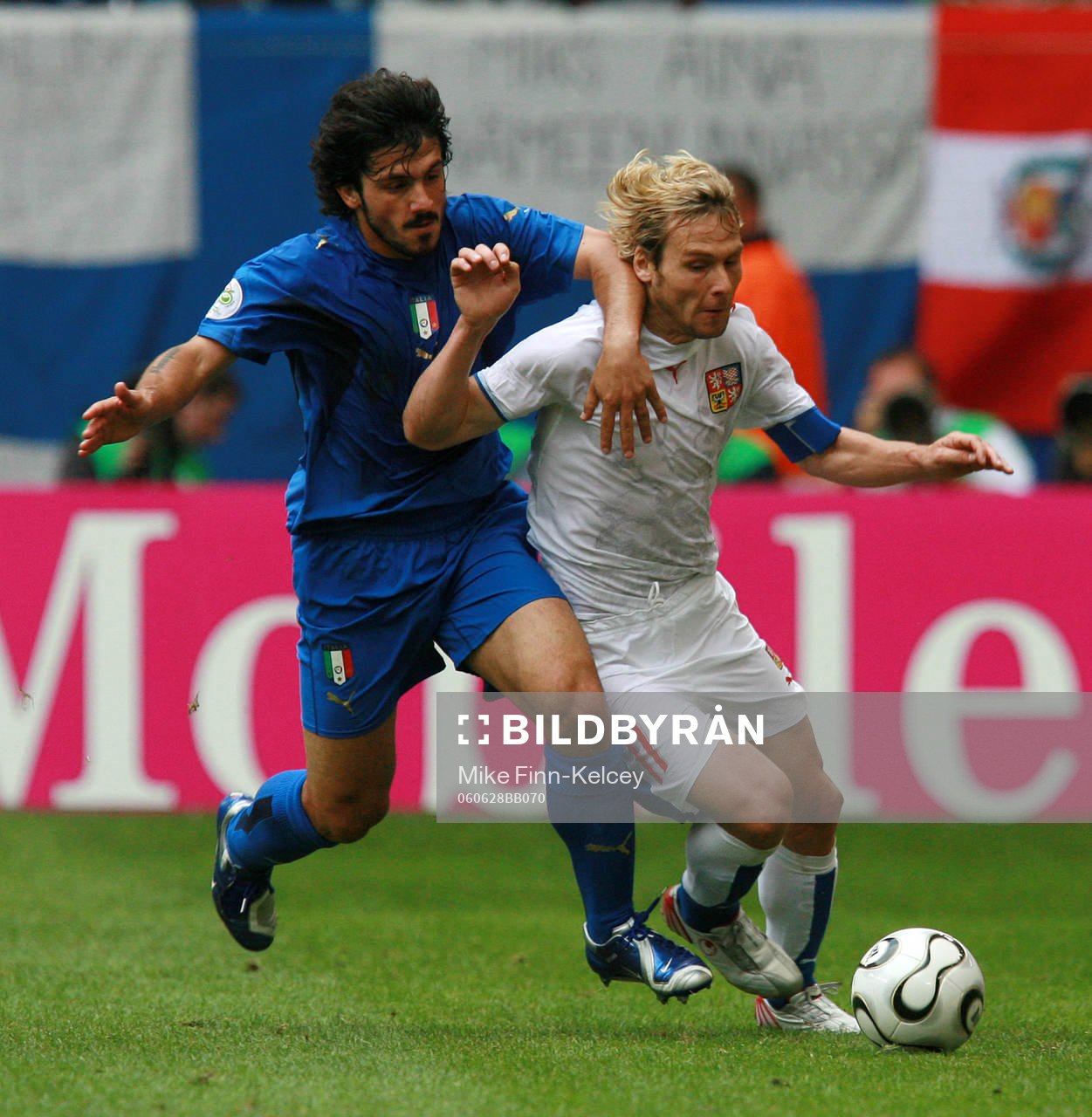Gennaro Gattuso, Italien och Pavel Nedved, Tjeckien