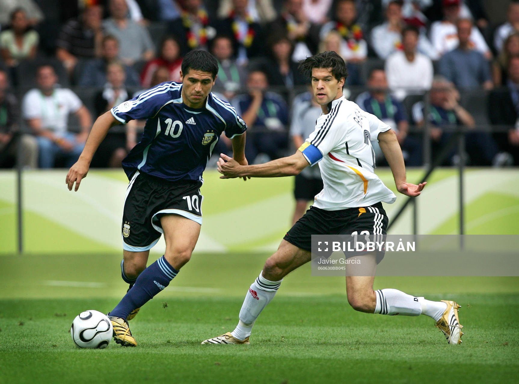 Juan Riquelme, Argentina och Michael Ballack, Tyskland
