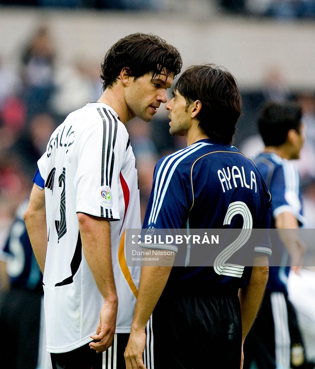 Michael Ballack, Tyskland och Roberto Ayala, Argentina