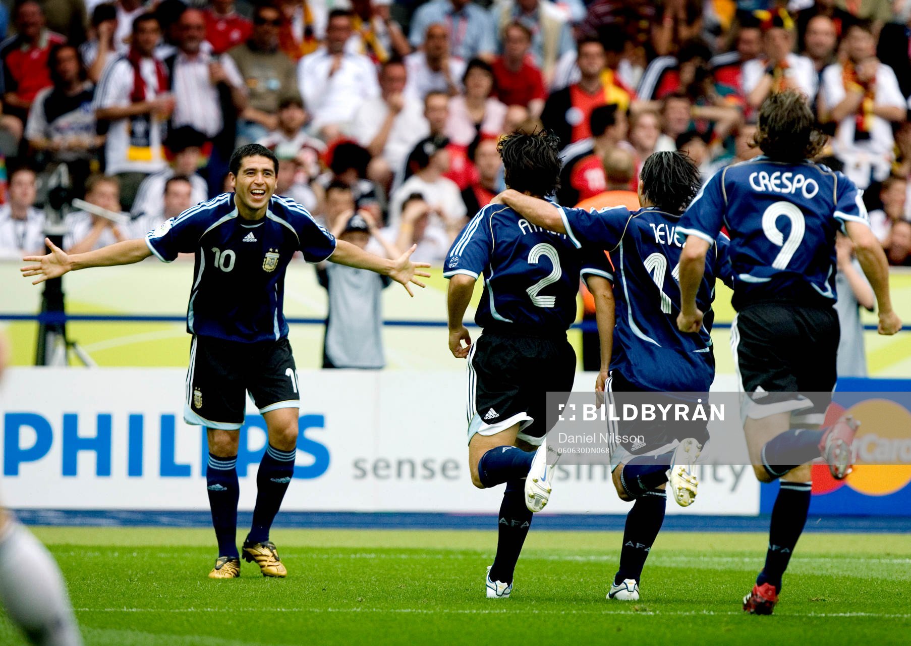 Juan Riquelme, Argentina, jubel
