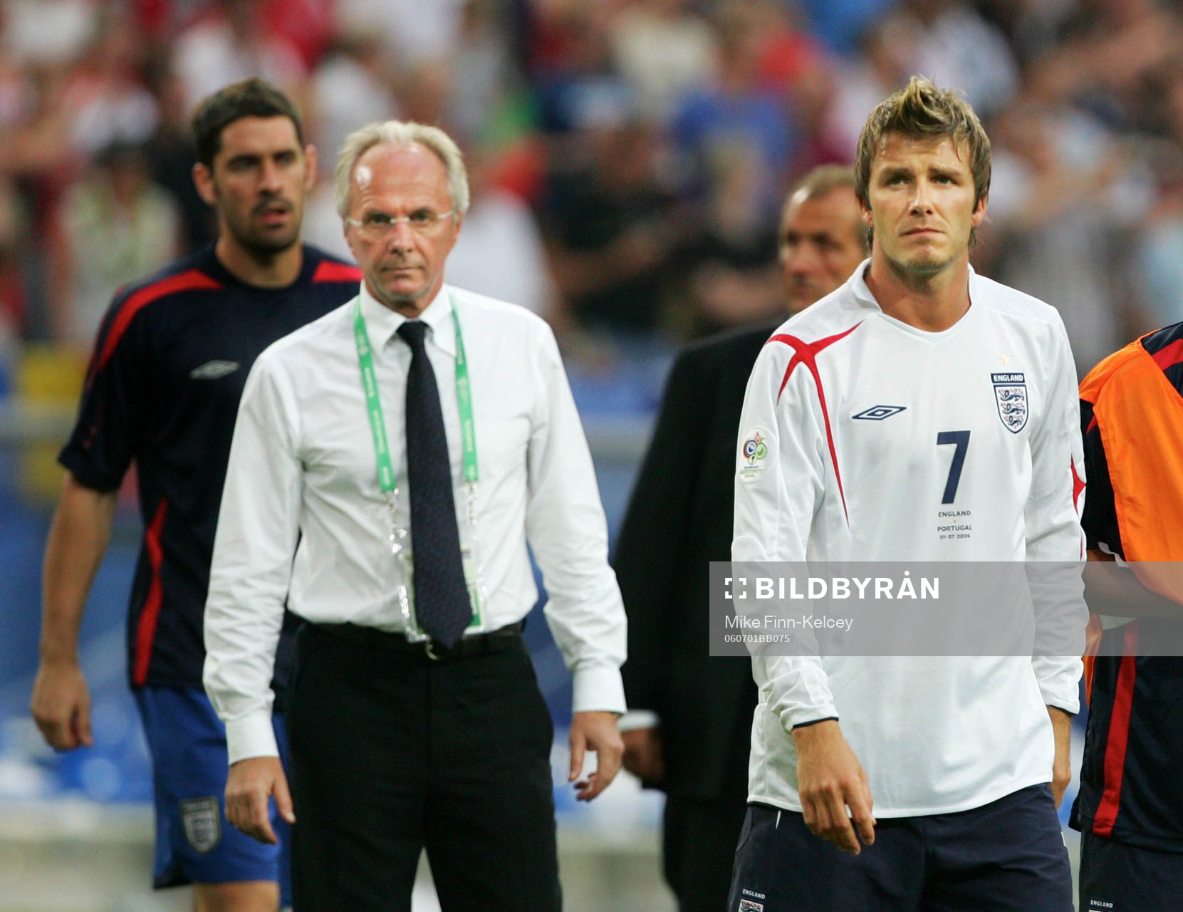 David Beckham och Sven Göran (Sven-Göran) Eriksson,