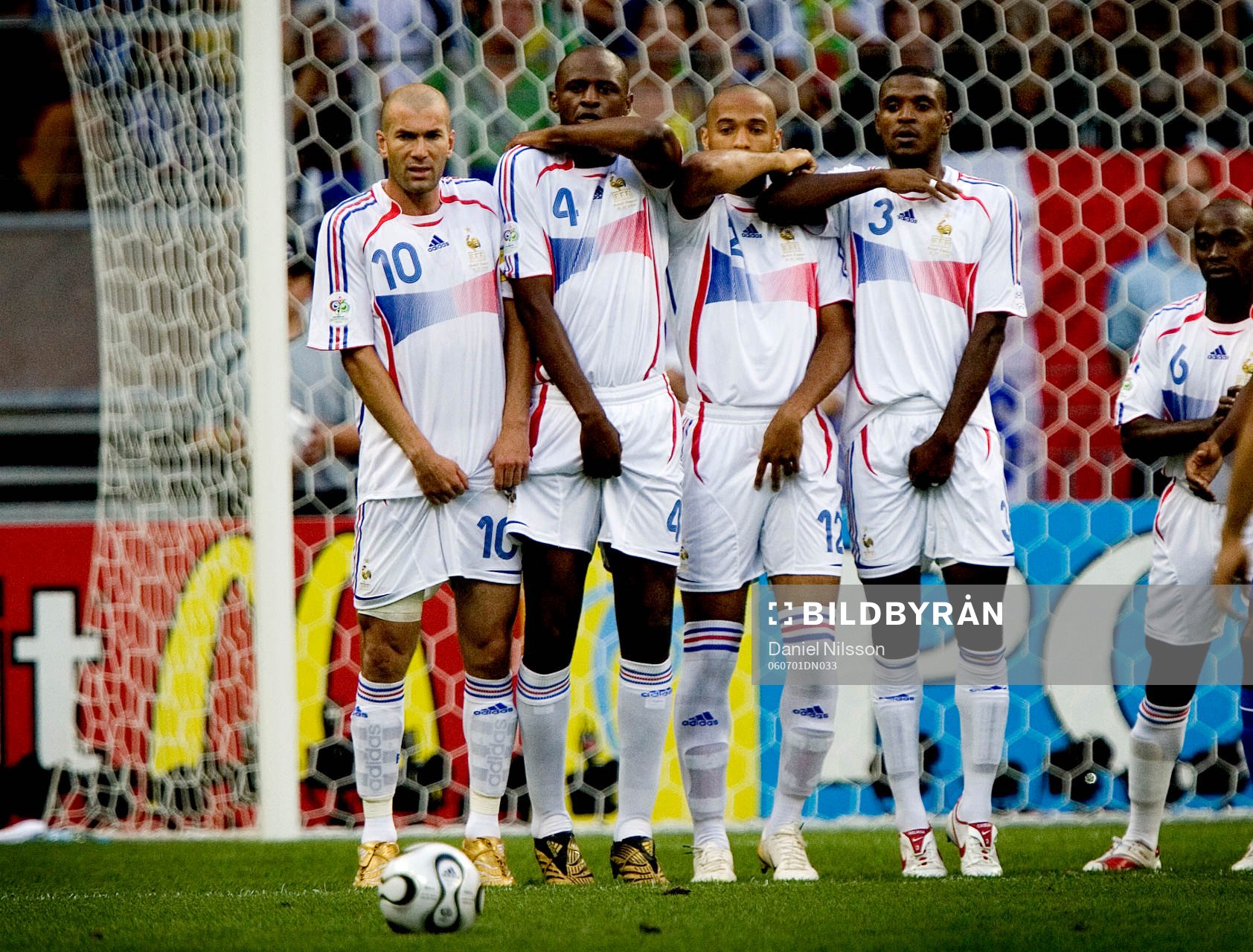 Mur, Frispark, Zinedine Zidane, Patrick Vieira, Thierry