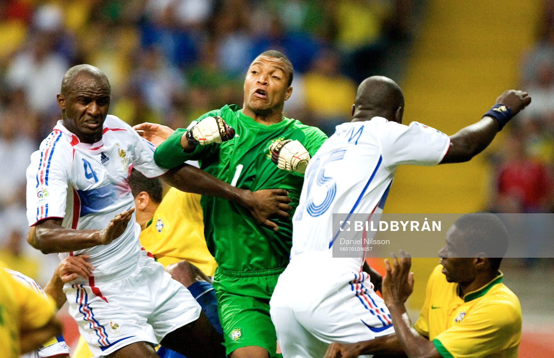 Dida (målvakt) Brasilien och Patrick Vieira och Lilian