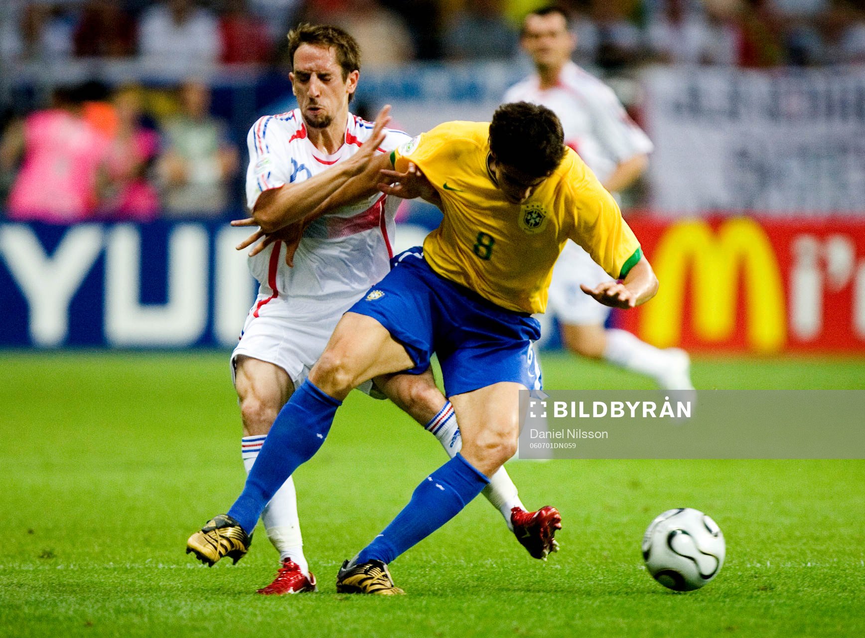 Frank Ribery, Frankrike och Kaka, Brasilien