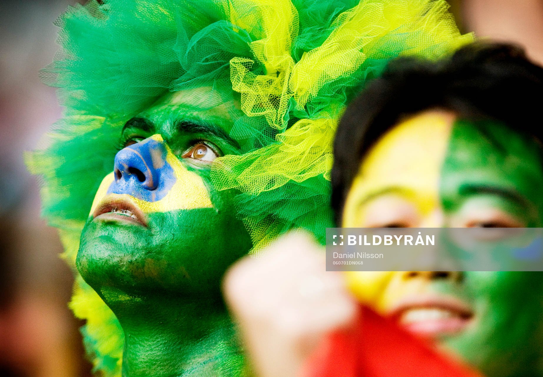 Fotboll, VM 2006, Supporter, fans till Brasilien.