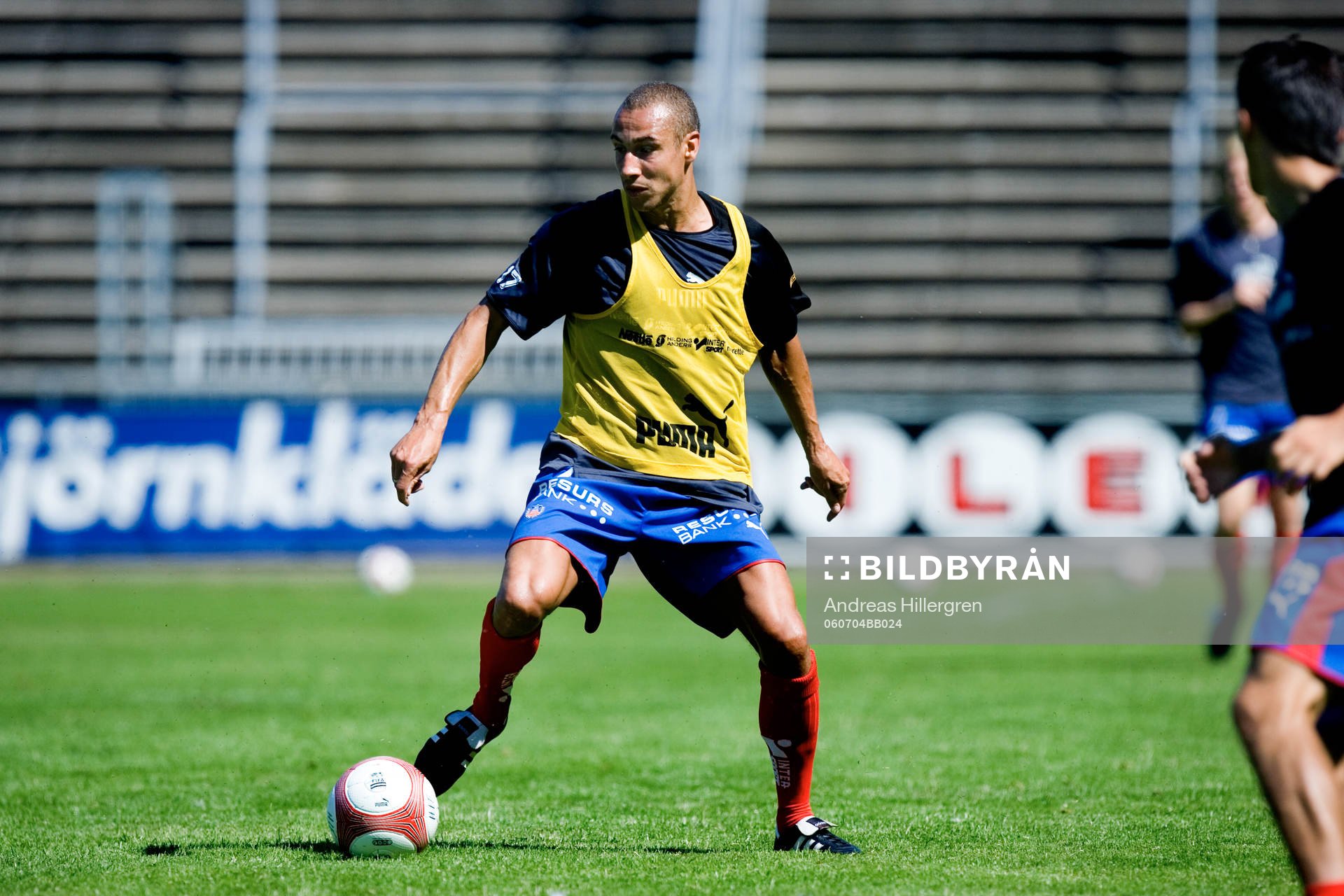 Henrik Larsson har kommit hem. Första träningspasset