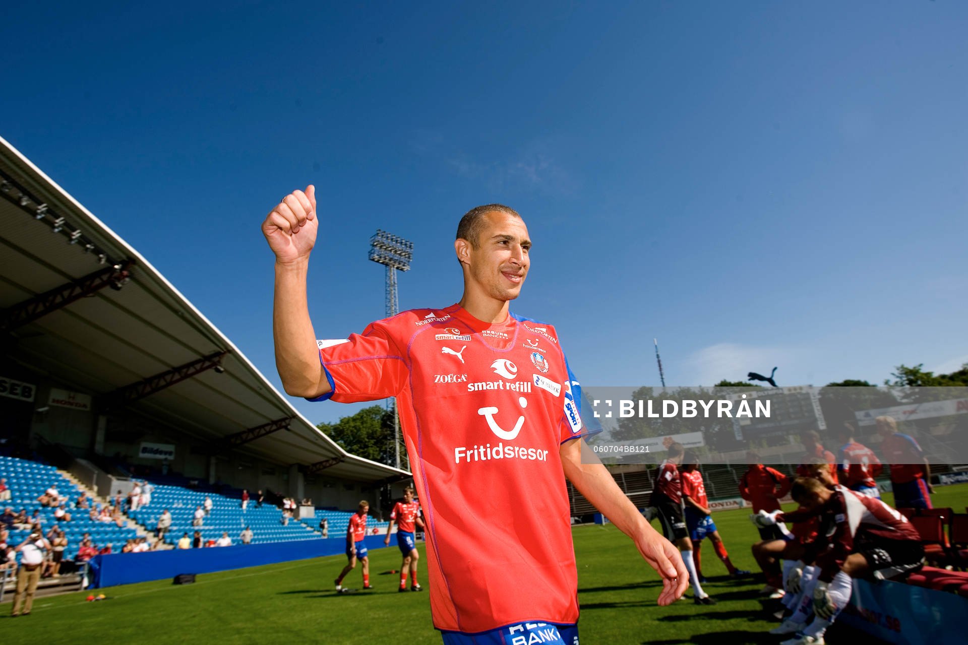 Henrik Larsson på första träningen med Helsingborg