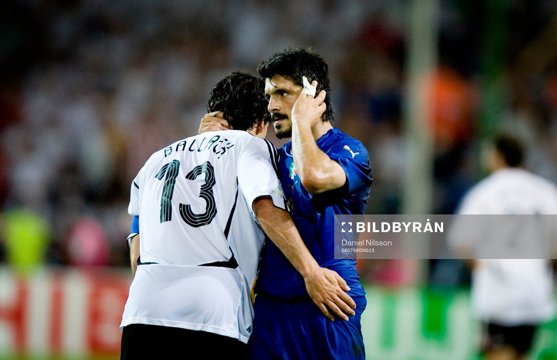 Michael Ballack, Tyskland och Gennaro Gattuso, Italien