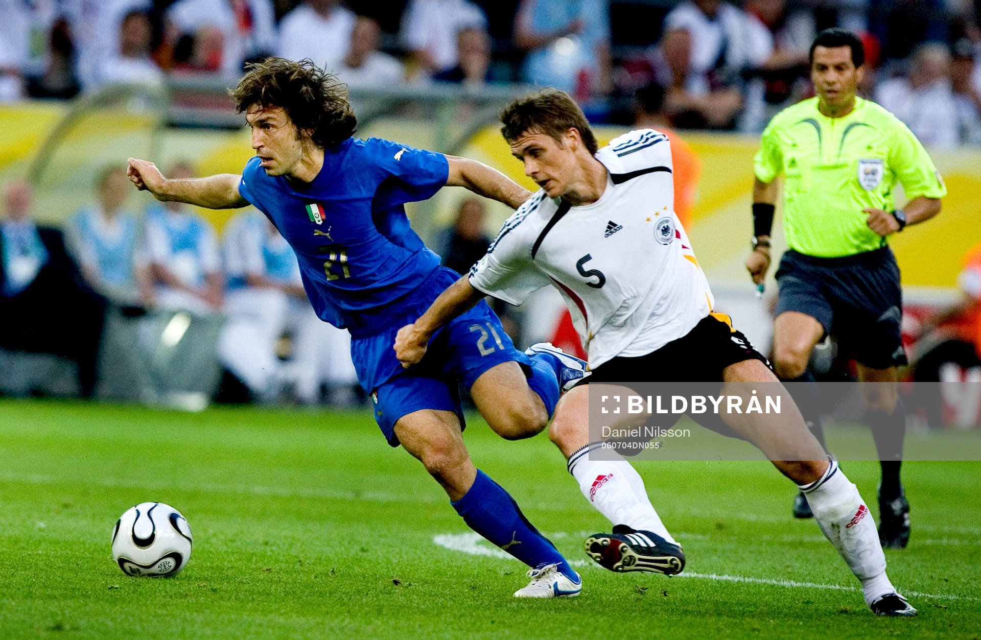  Andrea Pirlo, Italien och Sebastian Kehl, Tyskland.