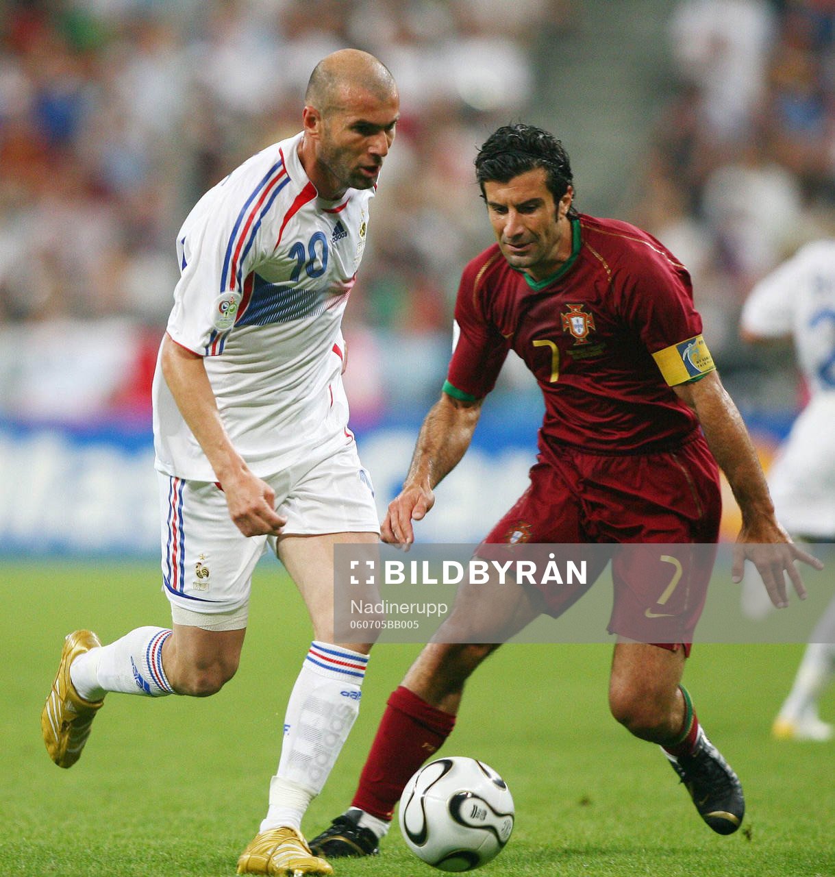 Zinedine Zidane, Frankrike och Luis Figo, Portugal
