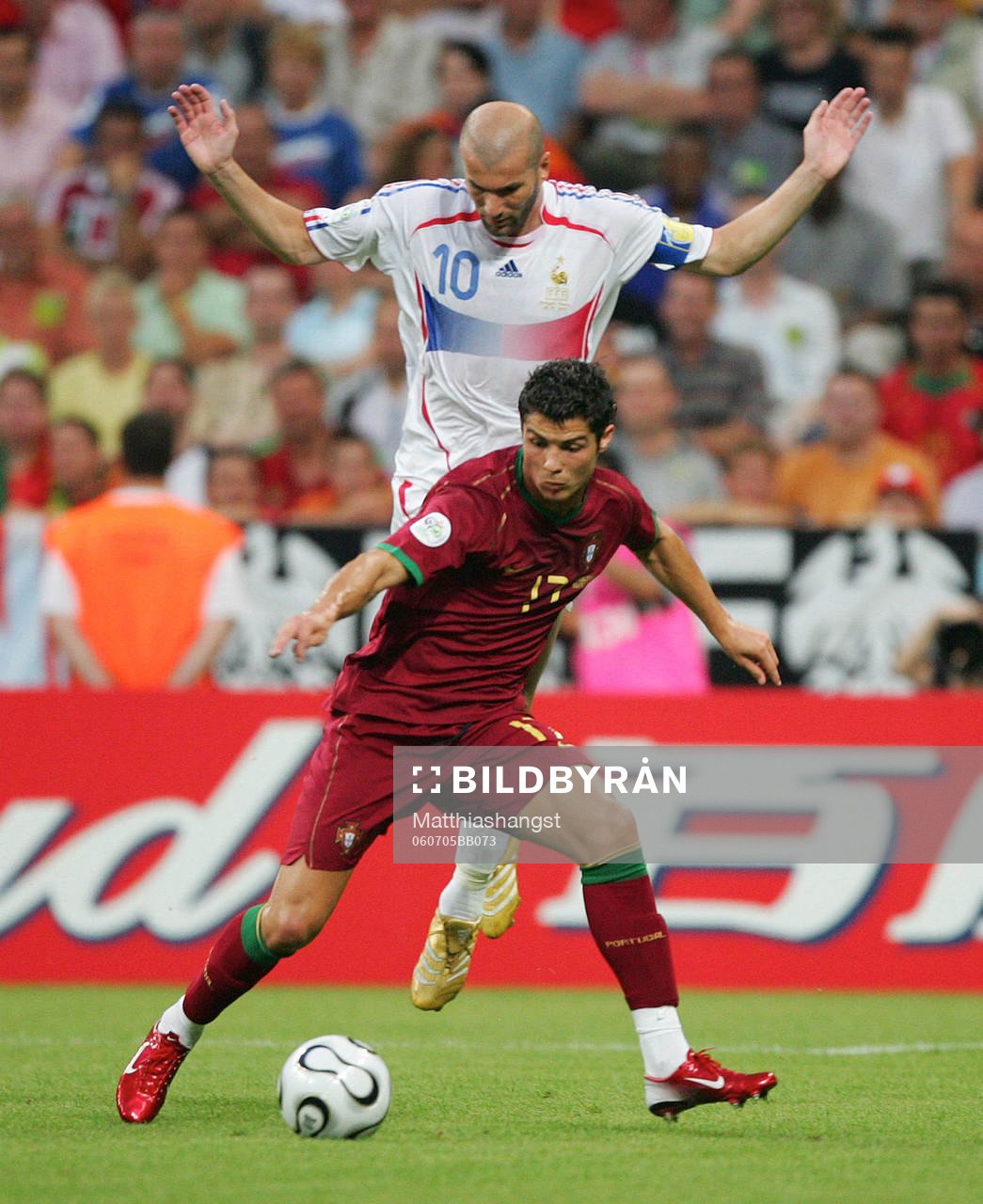 Zinedine Zidane och Cristiano Ronaldo