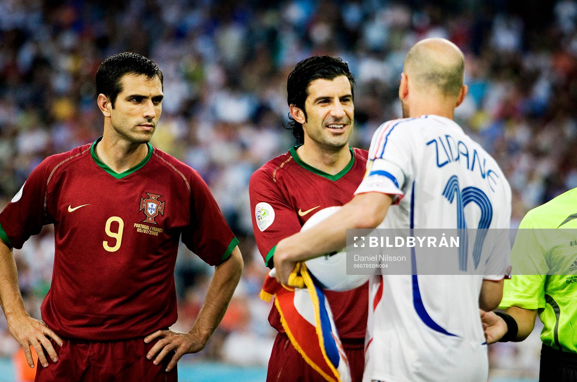 Zinedine Zidane, Frankrike och Luis Figo och Pauleta,