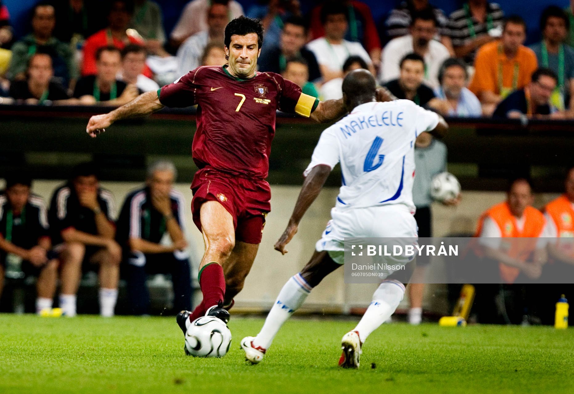 Luis Figo, Portugal och Claude Makelele, Frankrike