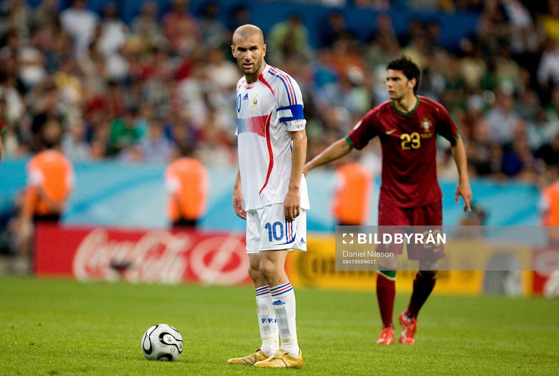 Helder Postiga, Portugal och Zinedine Zidane, Frankrike