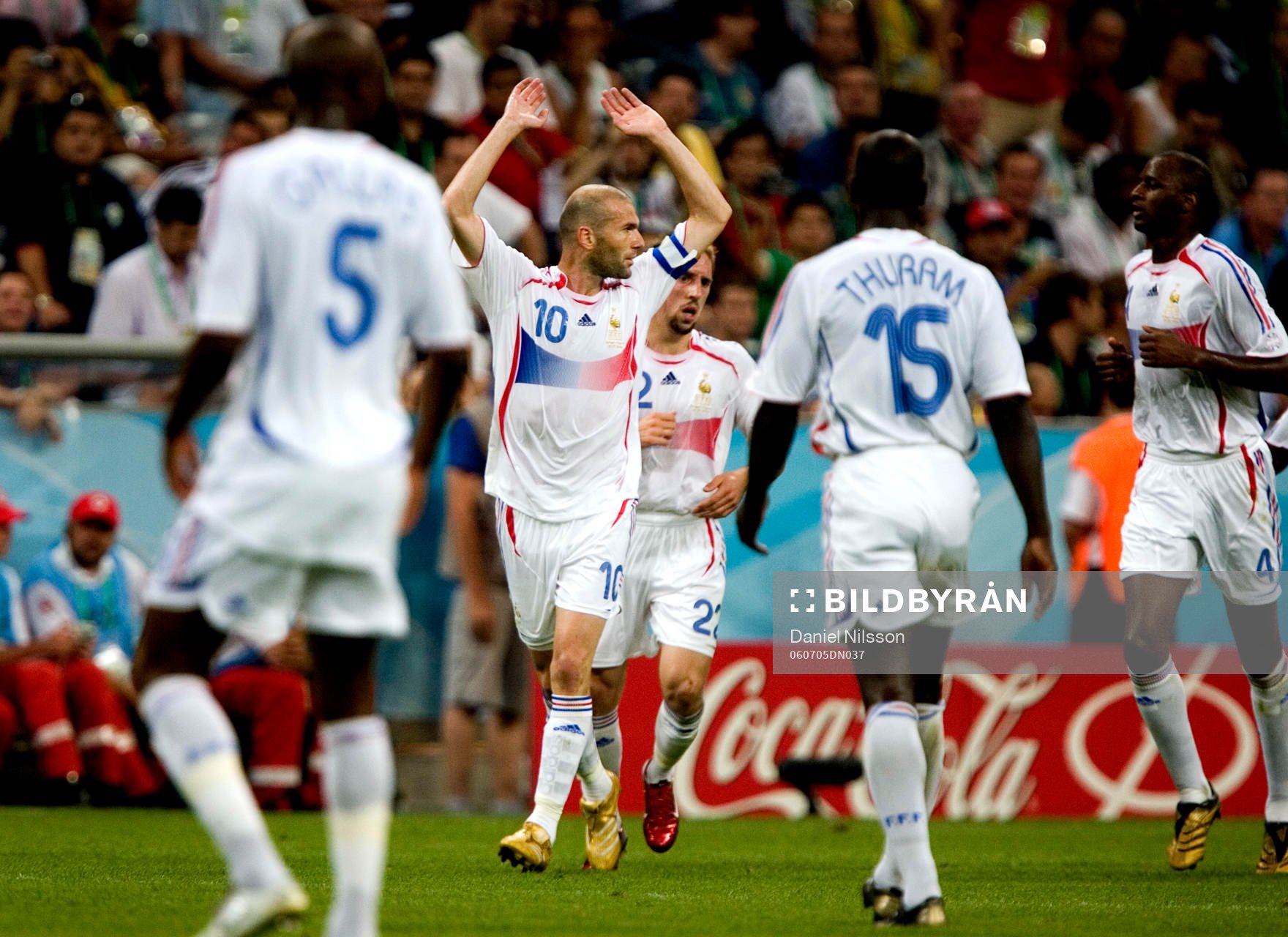 Zinedine Zidane, Frankrike, jubel