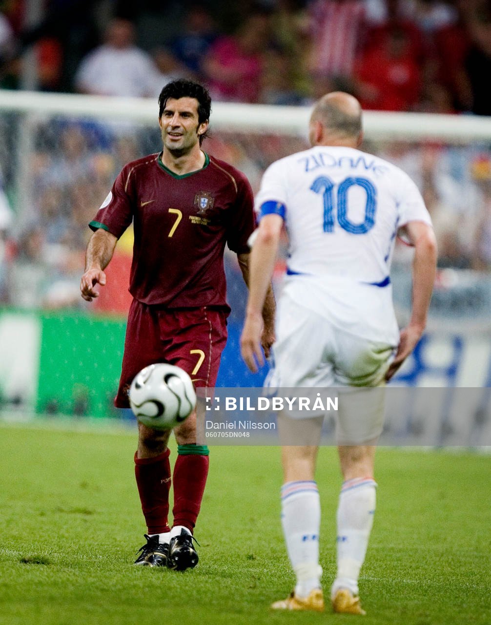 Figo, Portugal, och Zinedine Zidane, Frankrike