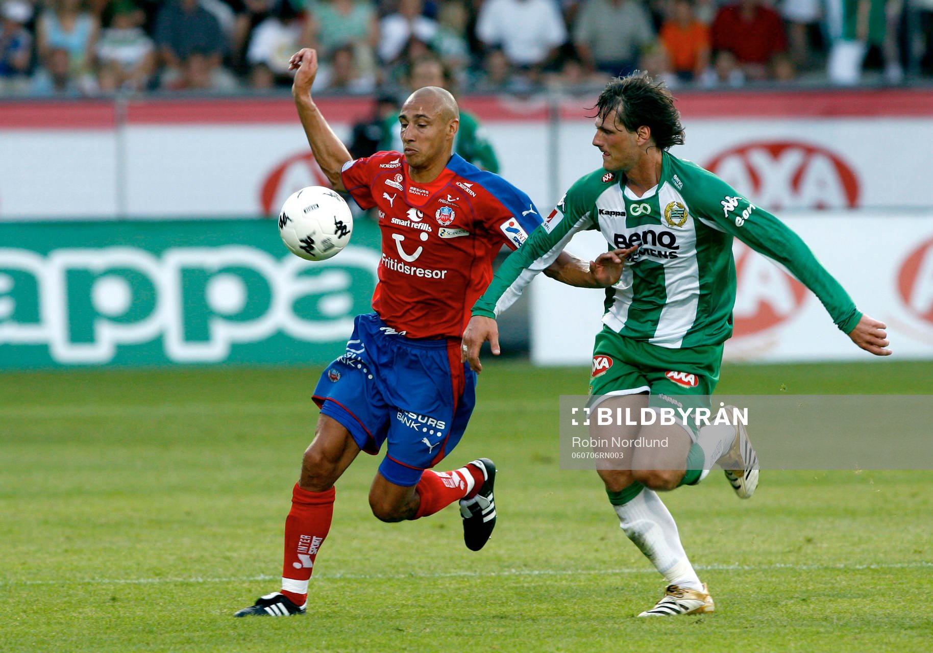 Henrik Larsson, Helsingborg och Pétur Marteinsson, Hammarby