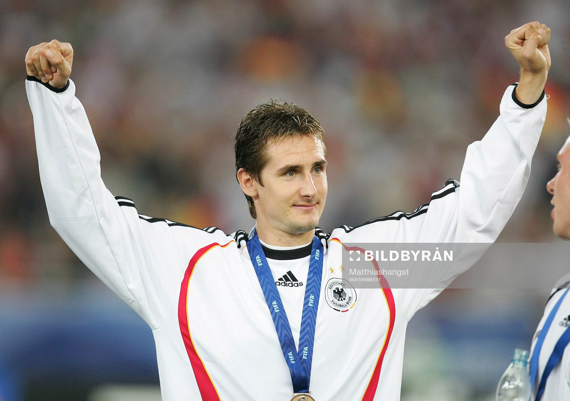  Miroslav Klose, Tyskland. Jubel. Brons, bronsmedalj.