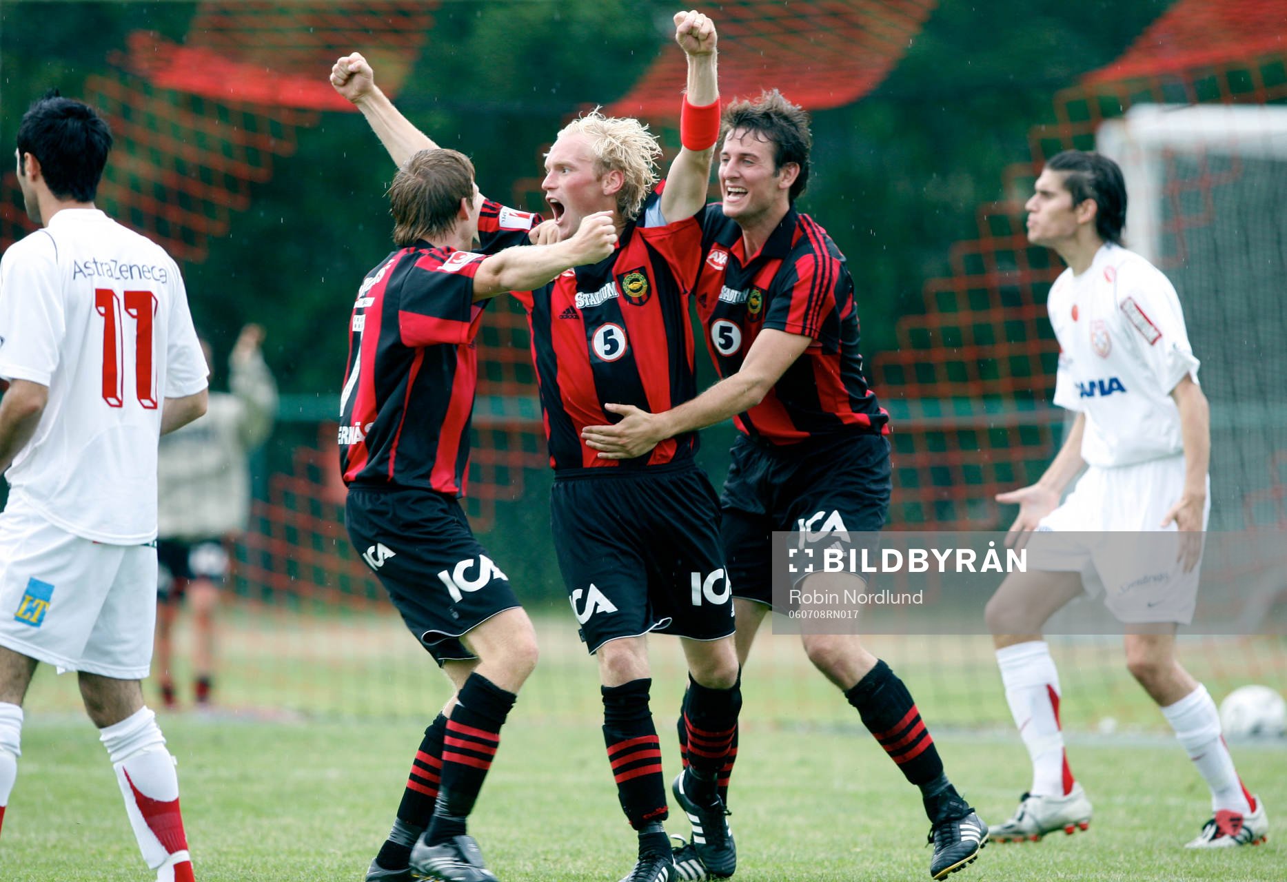  Jubel i BP efter 1-0 av Martin Ekström