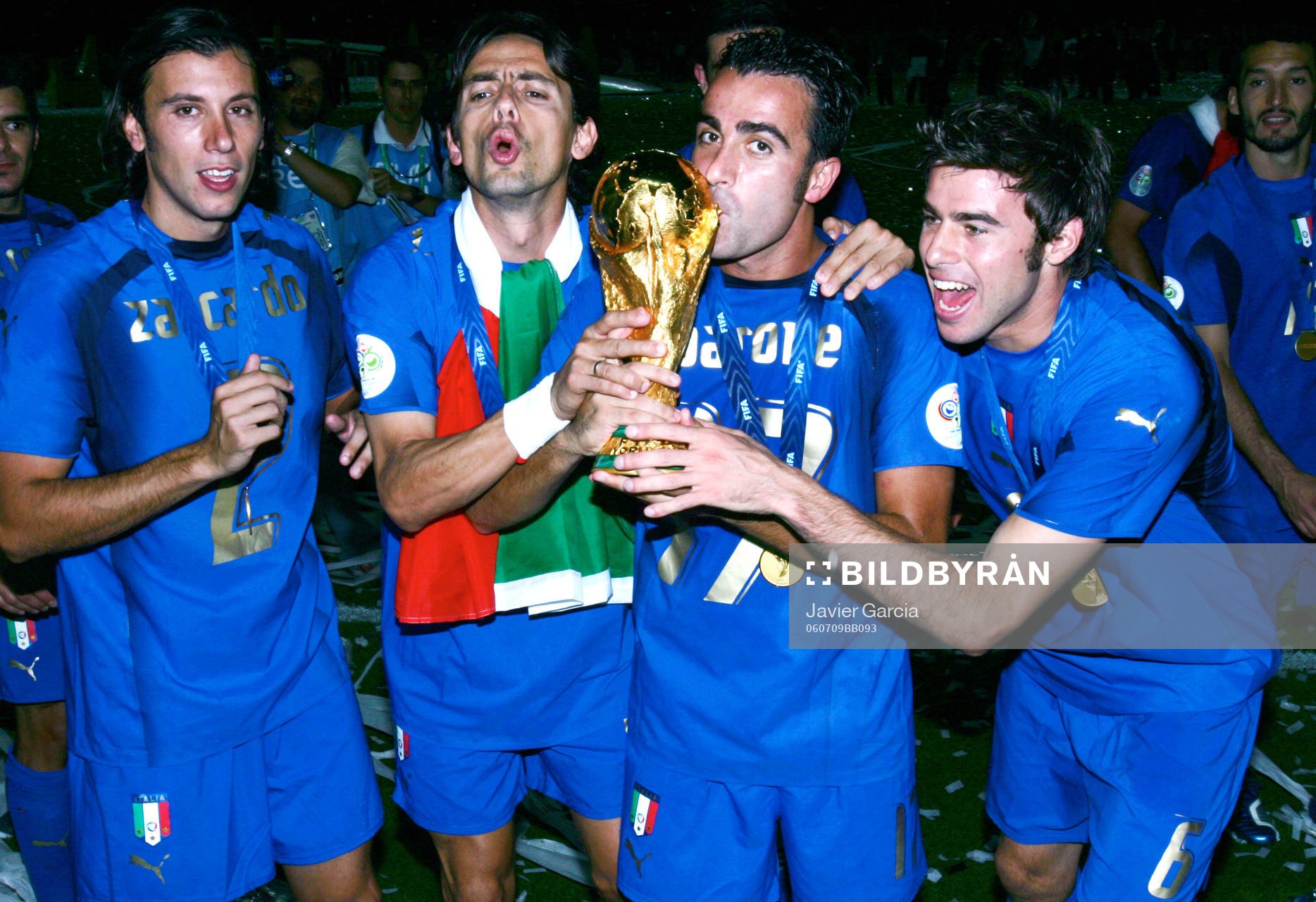  Italien, VM-pokal, pokal, glädje, jubel, Italien, världsmästare, guld, buckla.