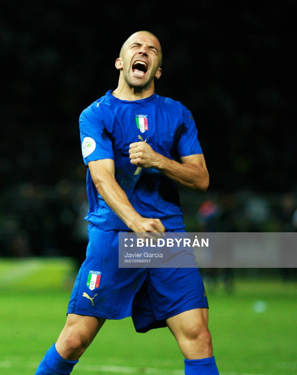  Alessandro Del Piero, Italien, jubel, glädje efter att ha satt sin straff