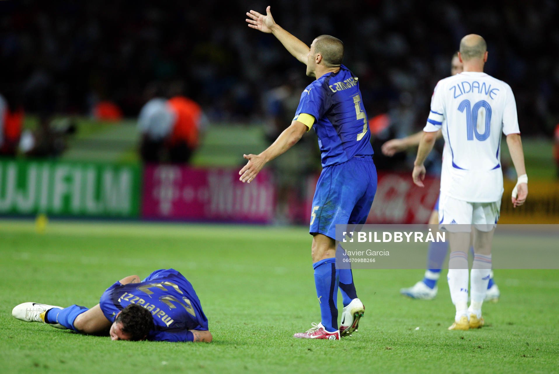 Fabio Cannavaro, Marco Materazzi, Italien, Zinedine Zidane,