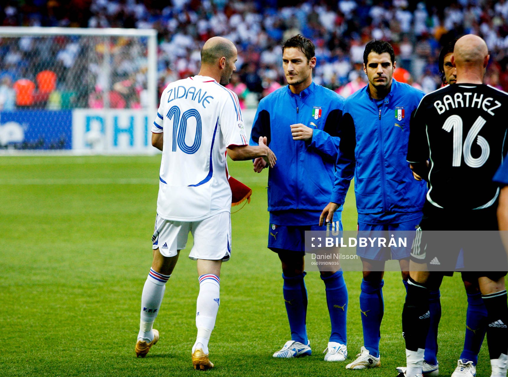 Zinedine Zidane, Frankrike och Francesco Totti, Italien