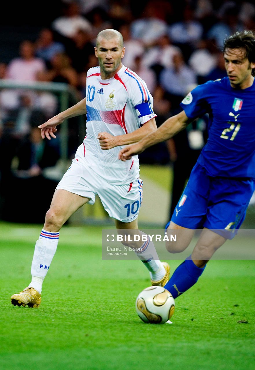 Zinedine Zidane, Frankrike och Andrea Pirlo, Italien