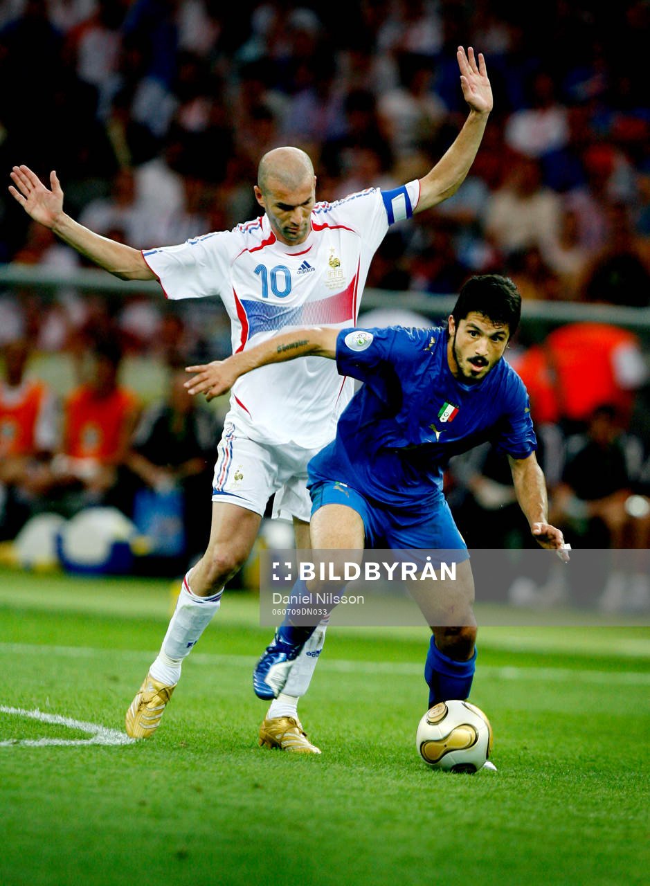 Zinedine ZIdane, Frankrike och Gennaro Gattuso, Italien