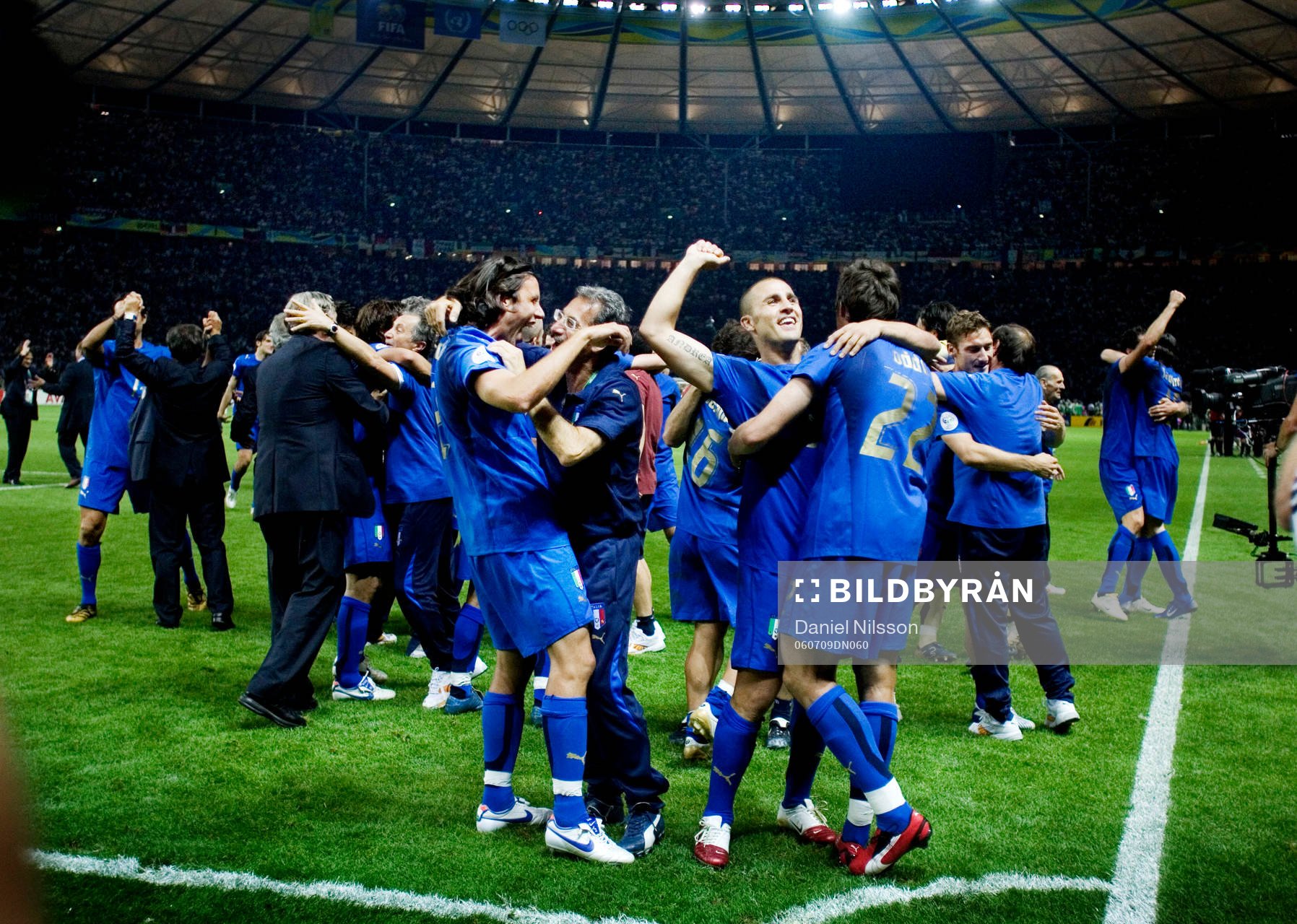 Italien är världsmästare, jubel, firande