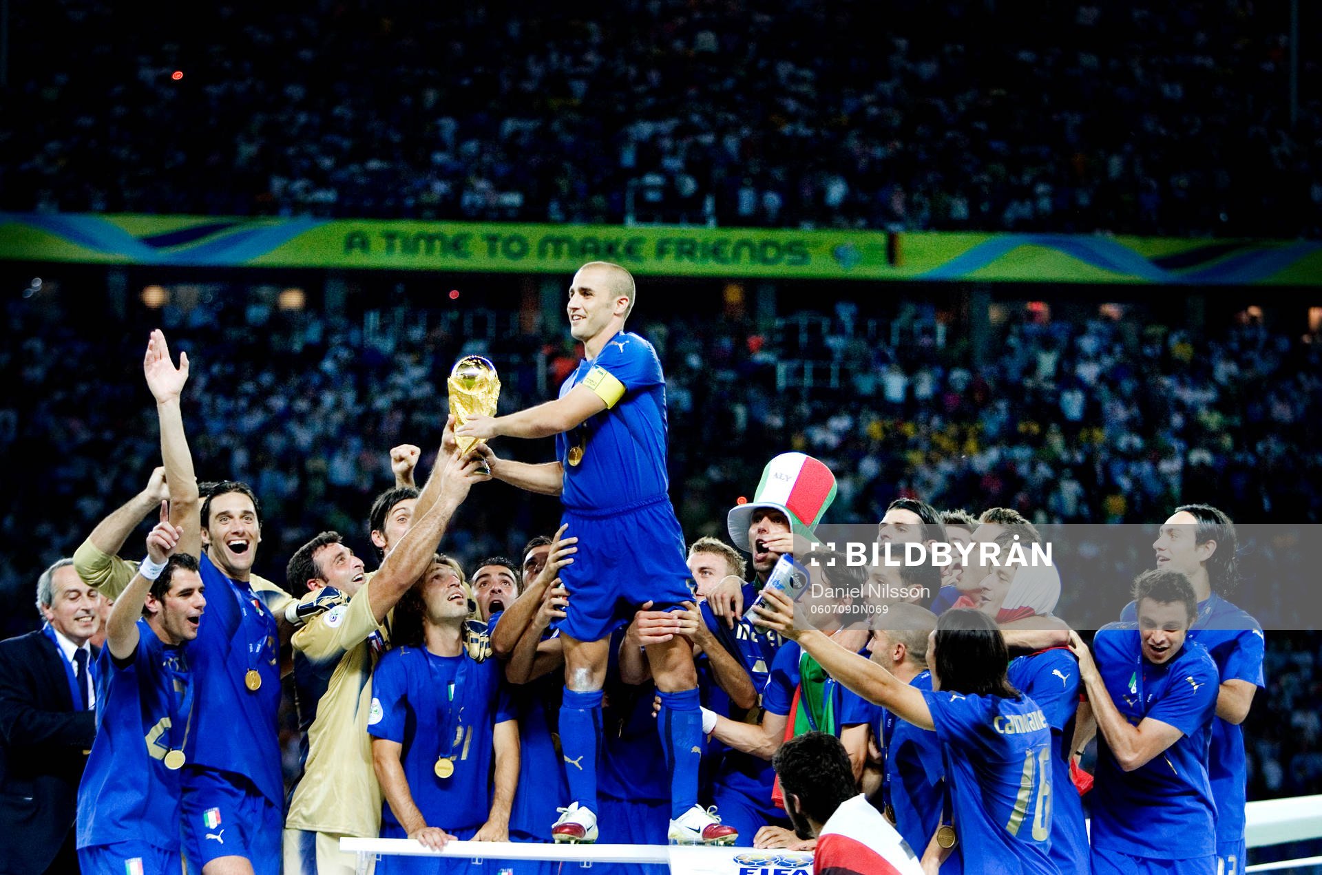 Italien är världsmästare, jubel, firande, Fabio