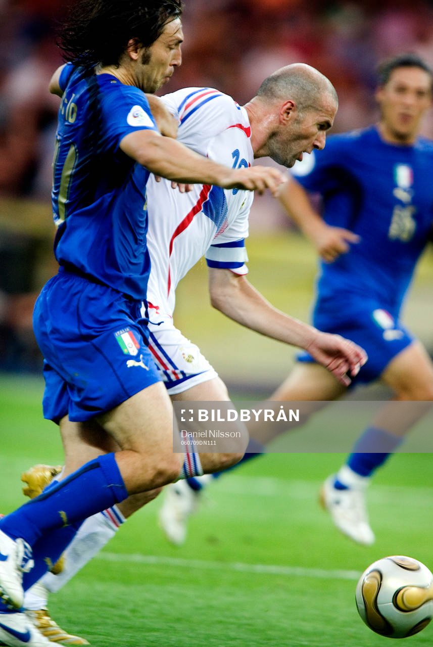 Zinedine Zidane, Frankrike och Andrea Pirlo, Italien