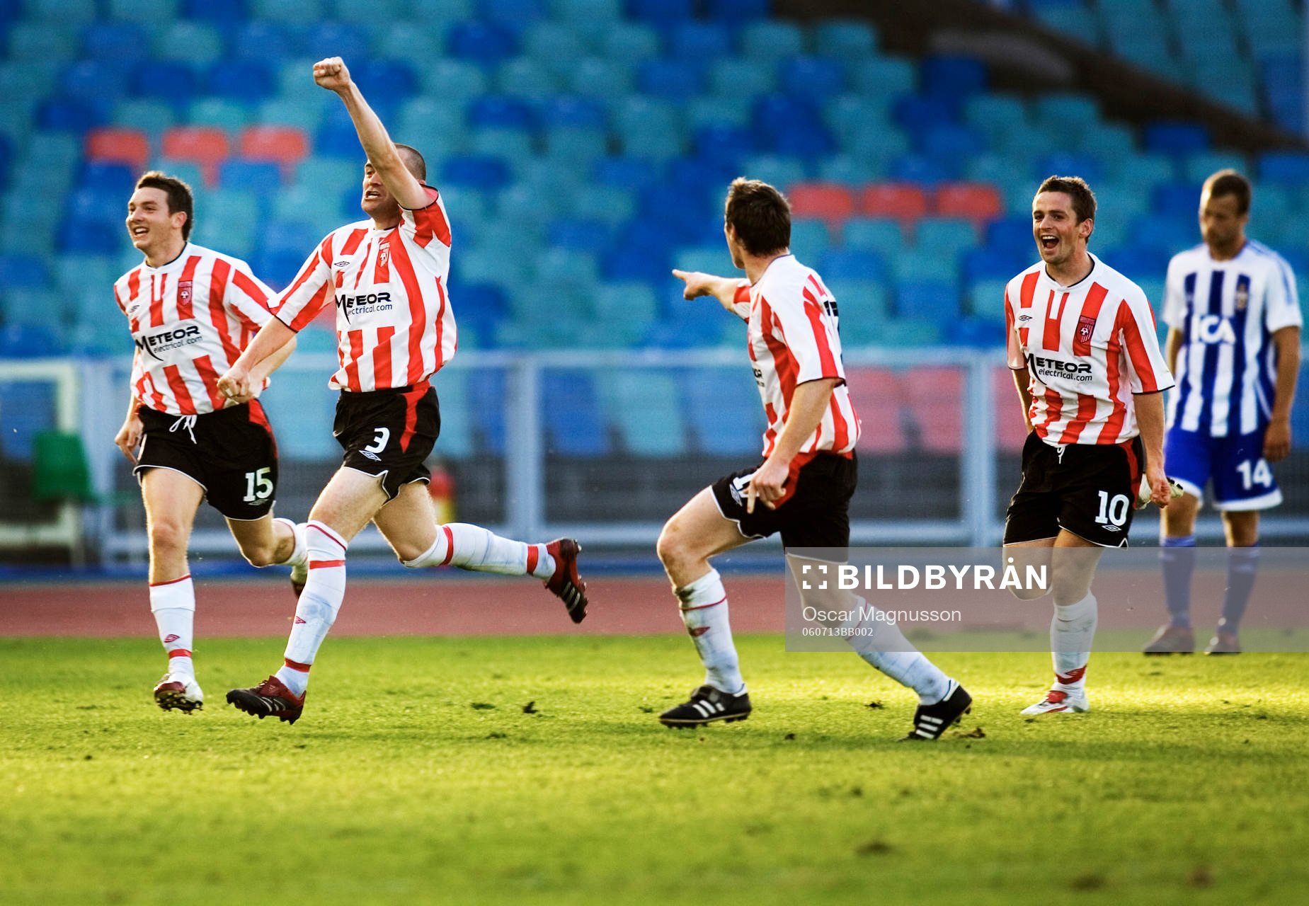 Fotboll, UEFA-cupen, kval, Göteborg - Derry