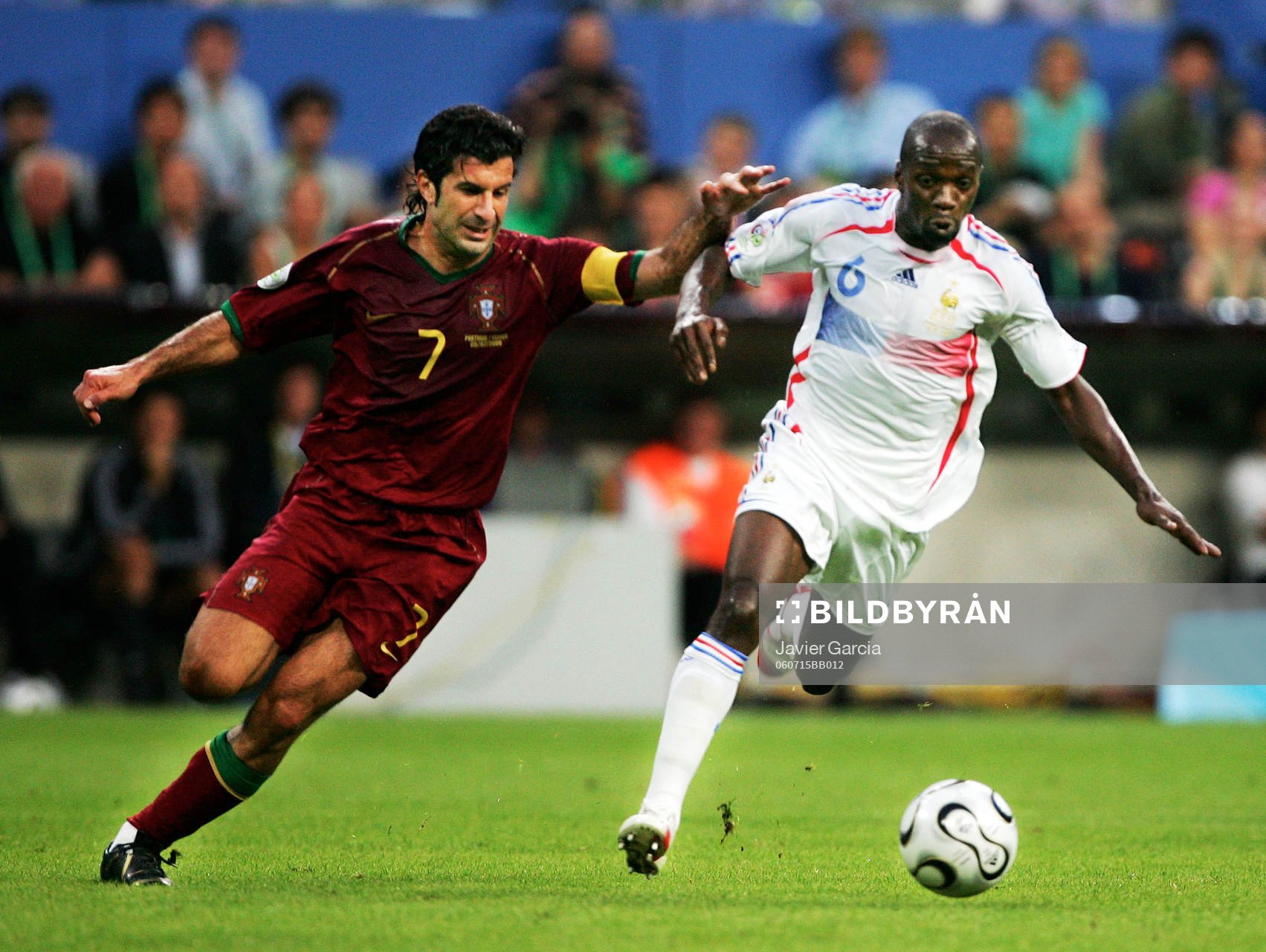 Luis Figo, Portugal och Claude Makelele, Frankrike