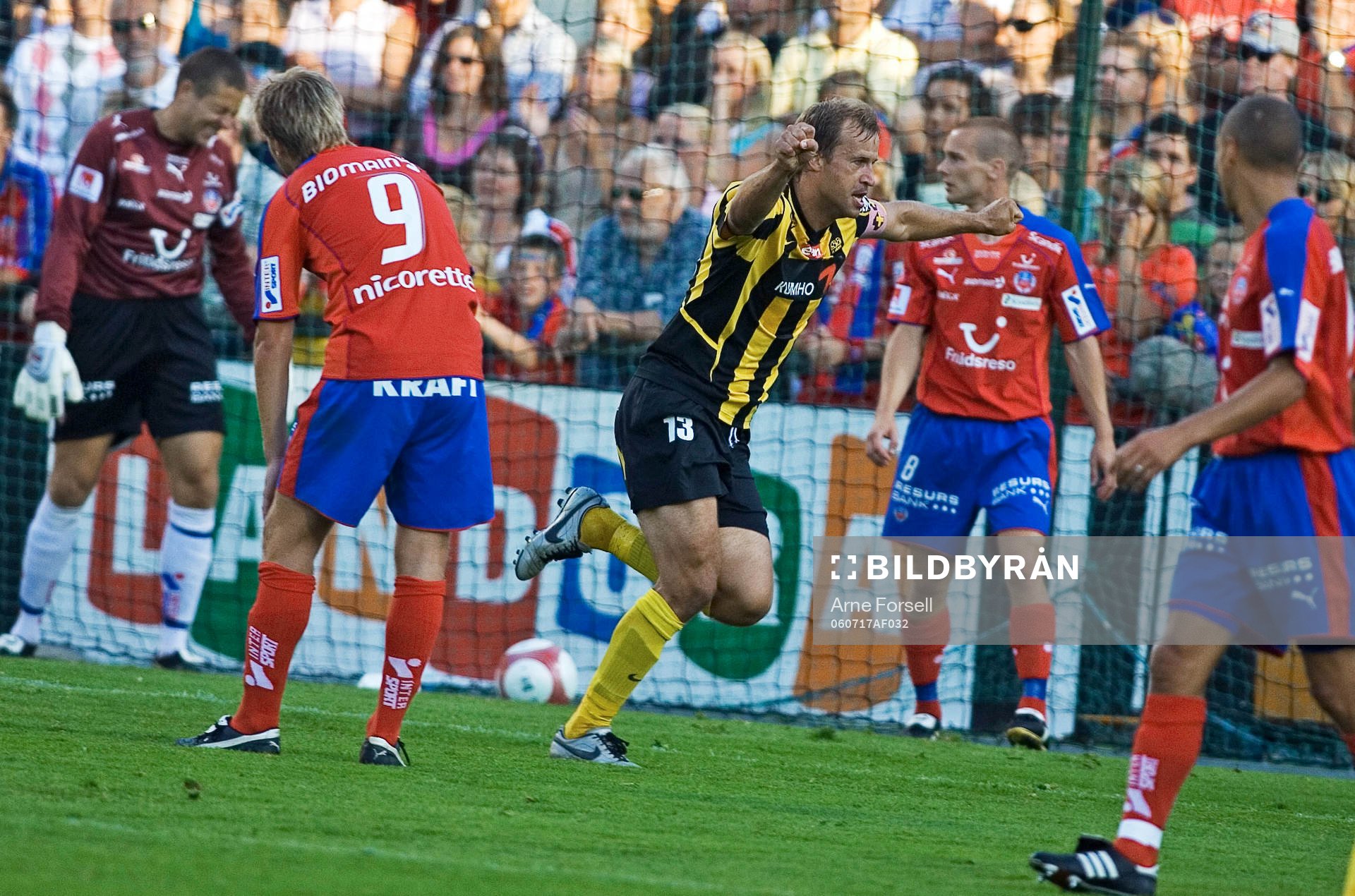 Hans Berggren, Häcken jubel