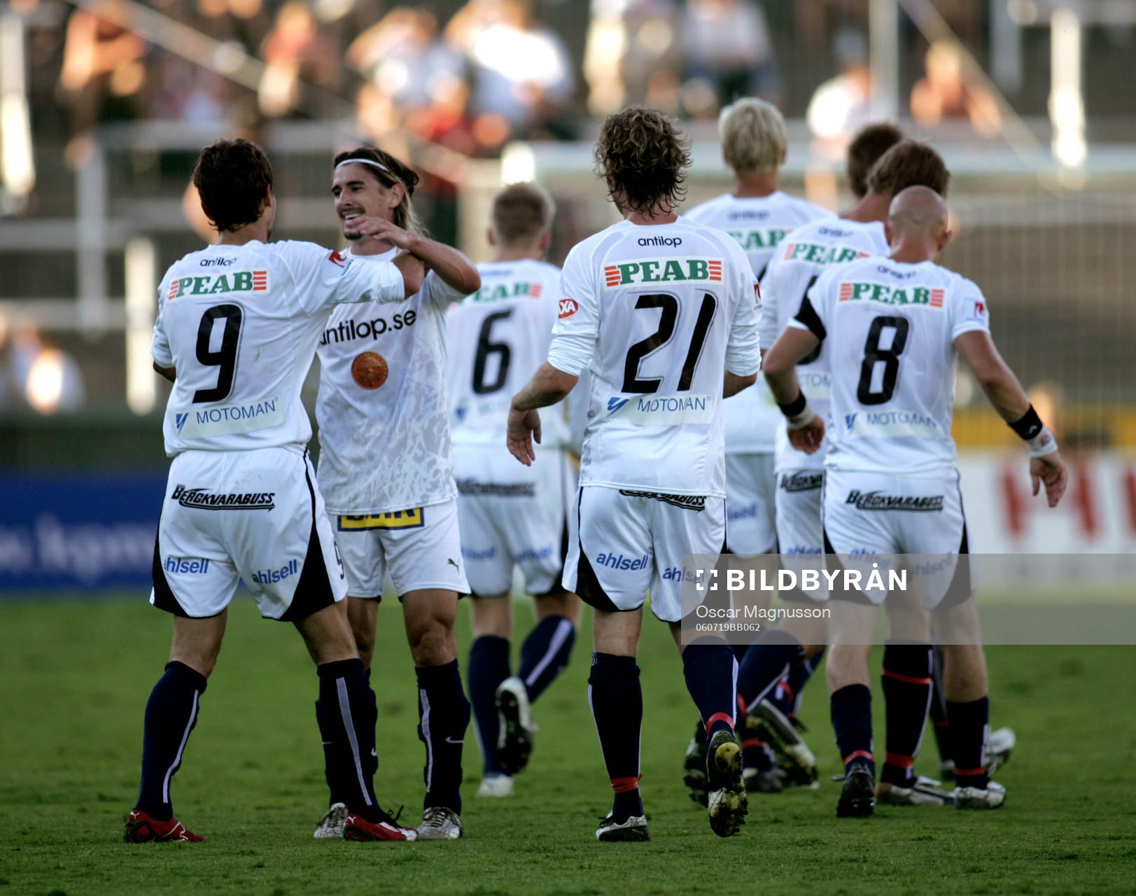 Cesar Santin, Kalmar,  jubel med sina lagkamrater