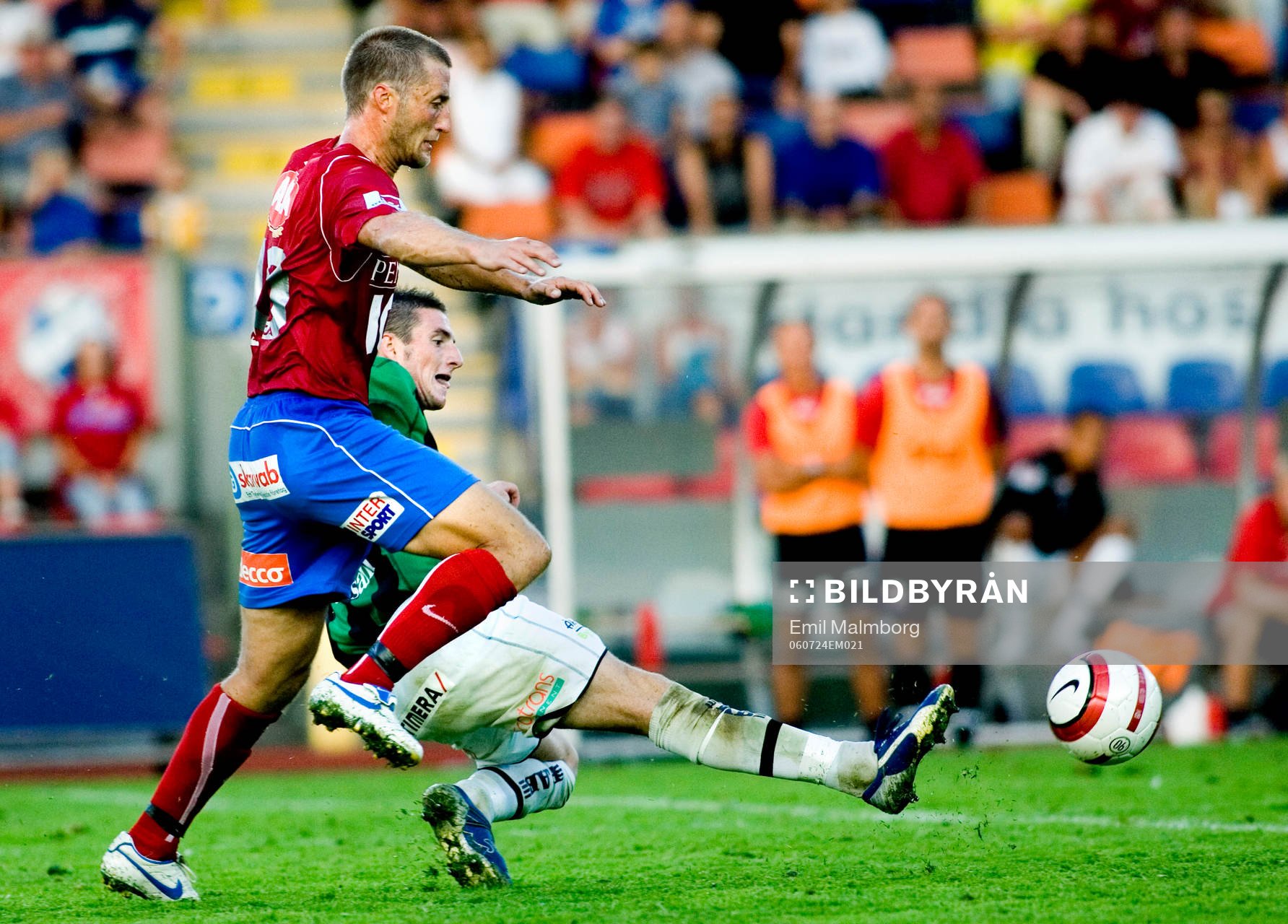 Öster - Gais: Fredrik Gustafson, Öster och James Keene,