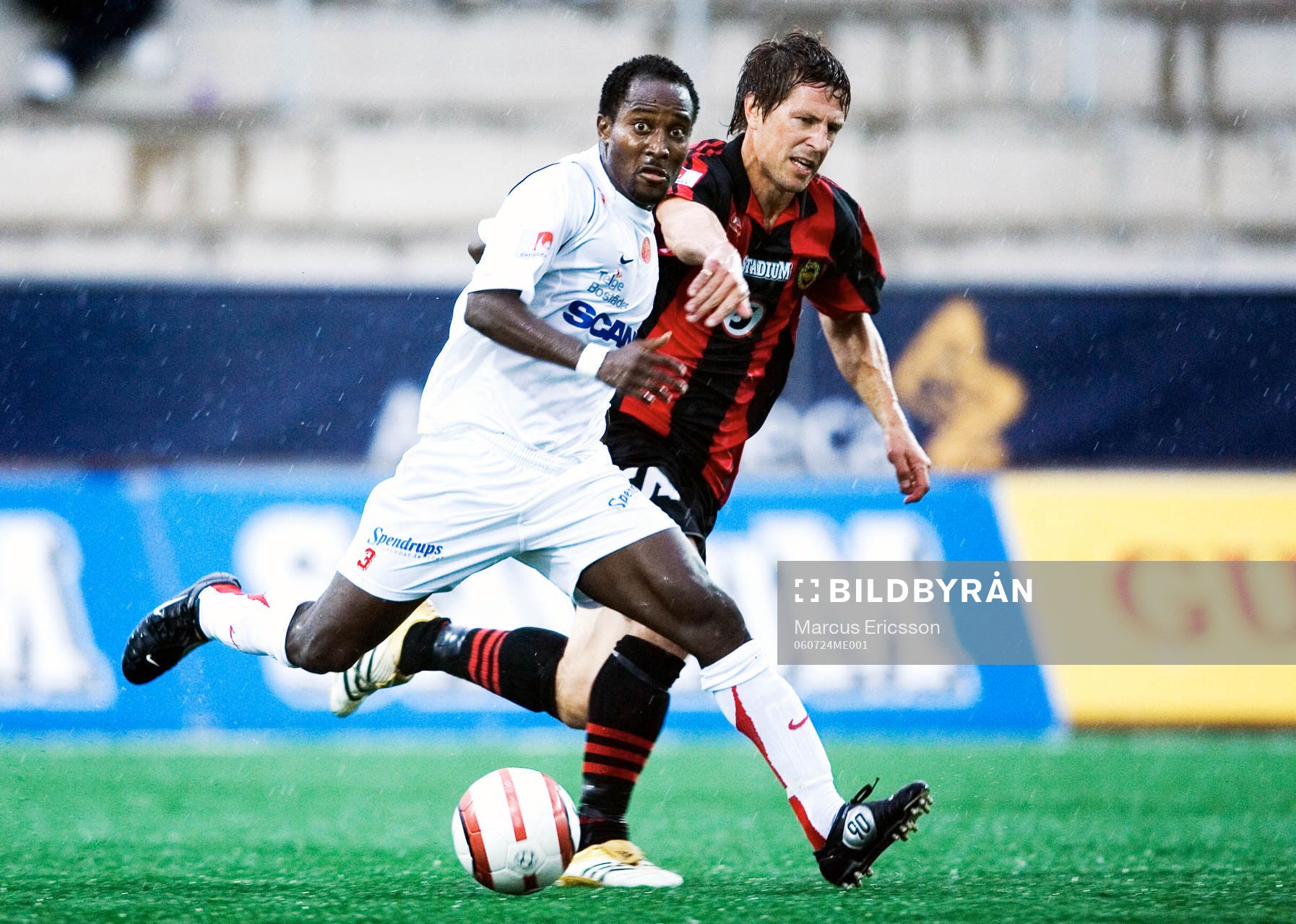 Fotboll, Superettan, Assyriska - Brommapojkarna: Ibrahim Atiku, Assyriska och Thomas Lagerlöf, BP