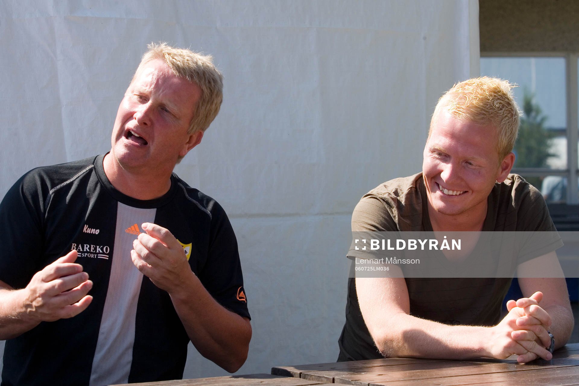 Nyförvärvet Mattias Adelstam och tränaren Peter Kuno