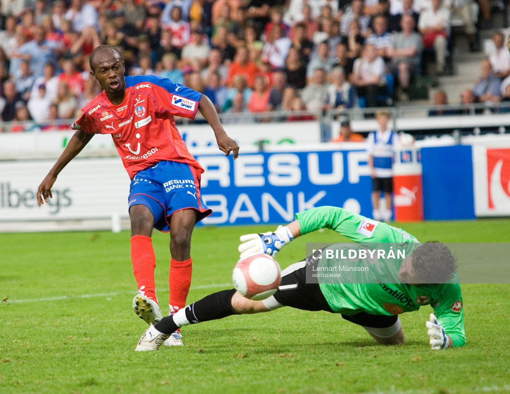 Luton Shelton, Helsingborg och Petter Wastå, målvakt,