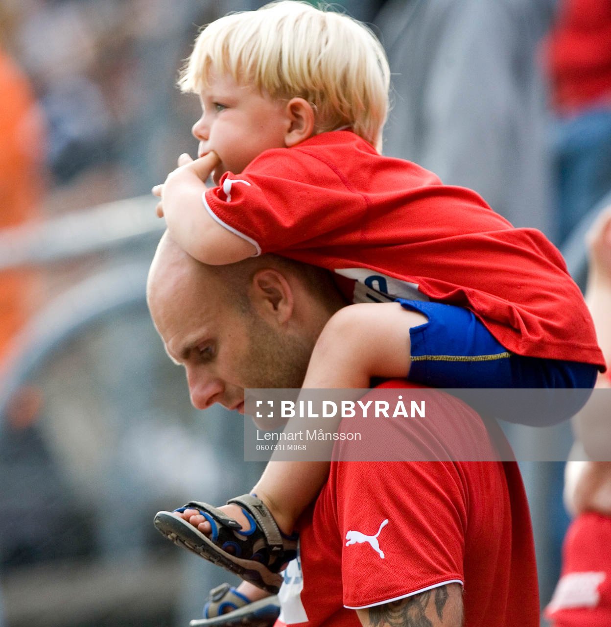 Peter Christiansen med son